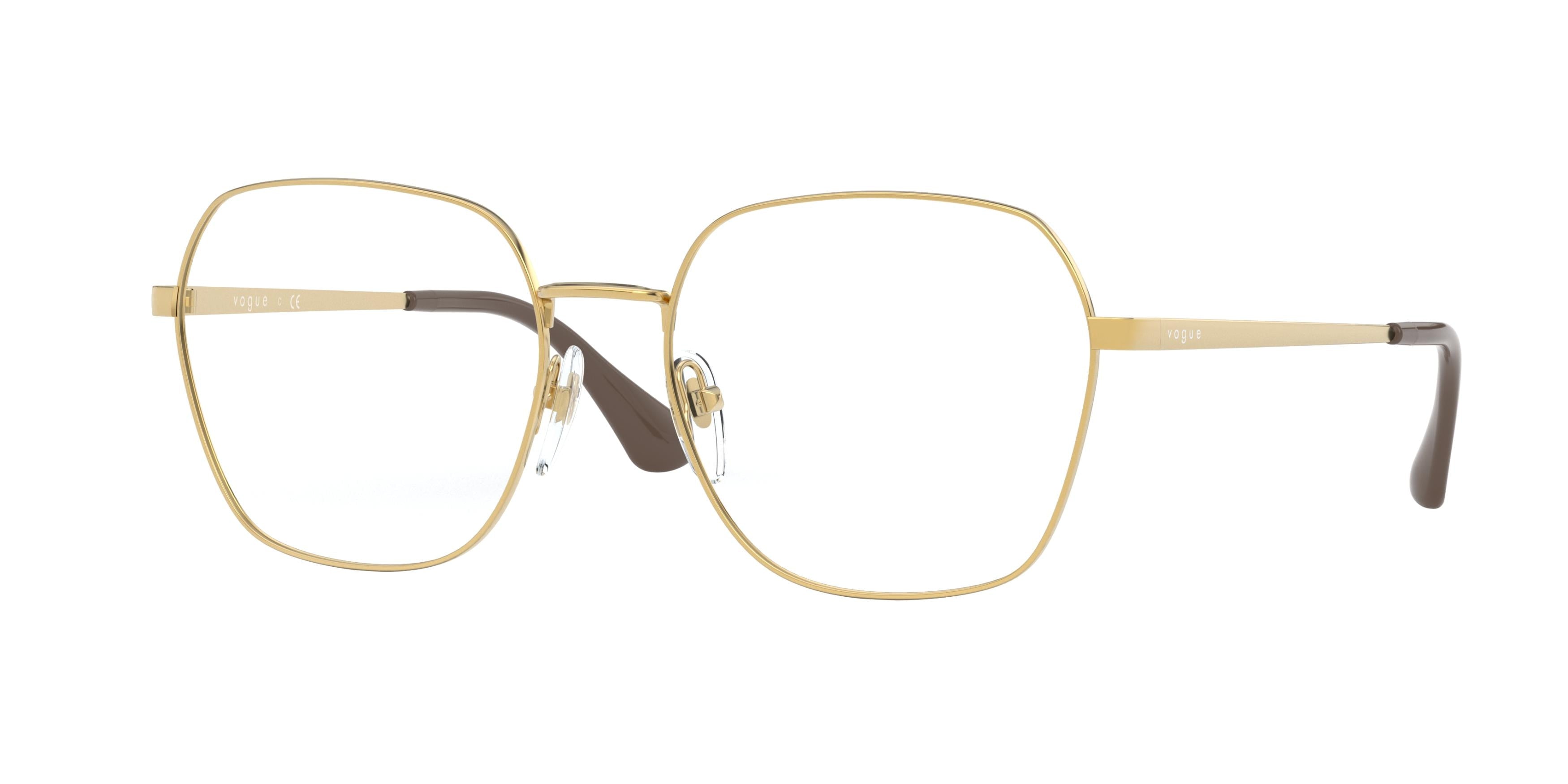 Vogue VO4170D Square Eyeglasses  280-Gold 55-140-17 - Color Map Gold