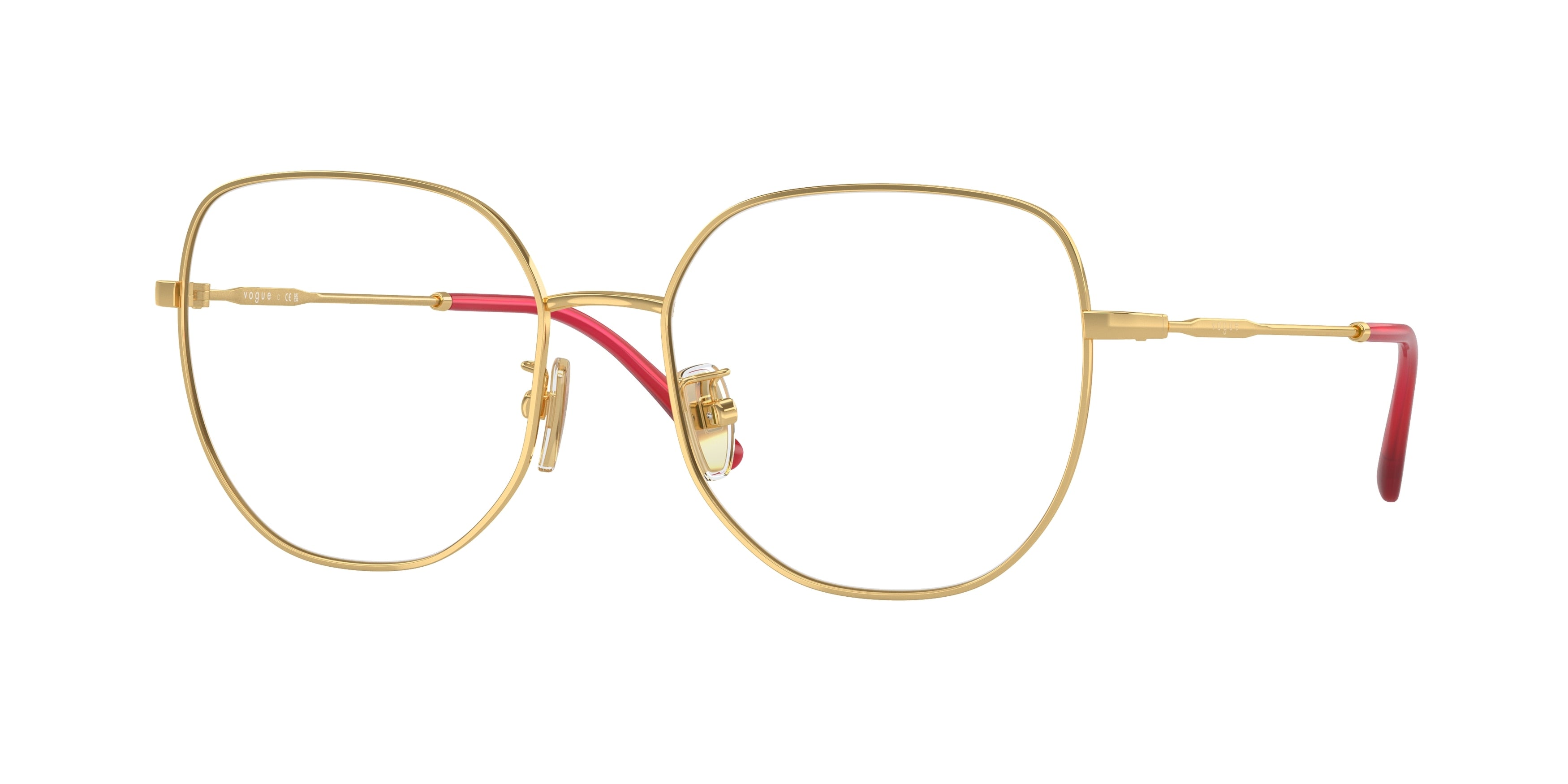 Vogue VO4296D Irregular Eyeglasses  280-Gold 54-140-17 - Color Map Gold