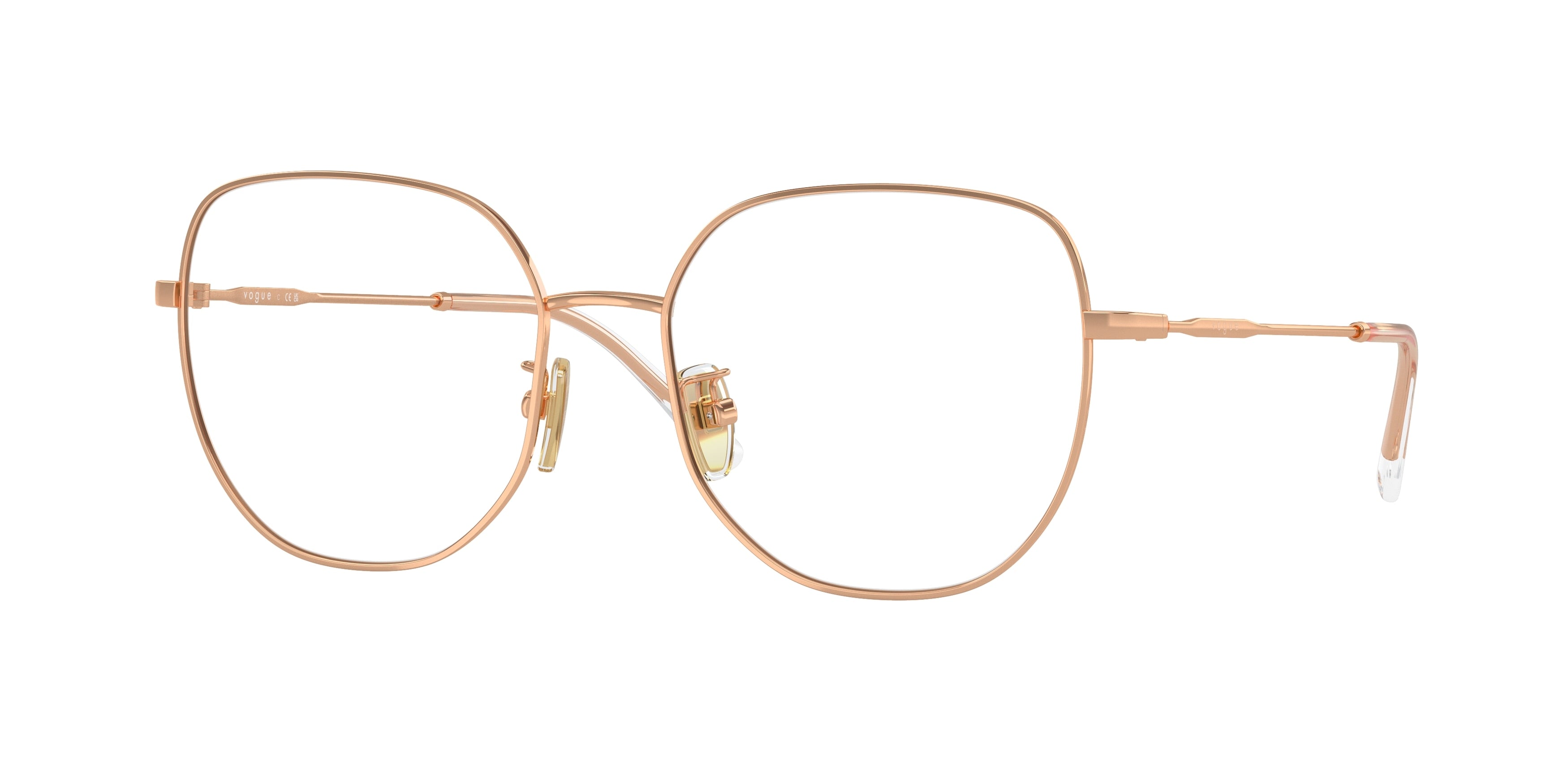 Vogue VO4296D Irregular Eyeglasses  5152-Rose Gold 54-140-17 - Color Map Gold