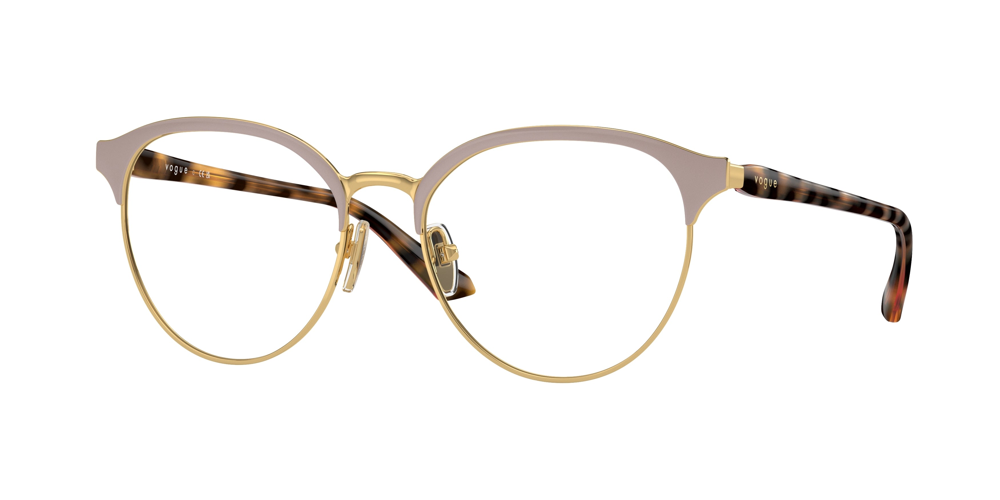 Vogue VO4305 Phantos Eyeglasses  5198-Top Antique Rose/Gold 53-140-17 - Color Map Gold