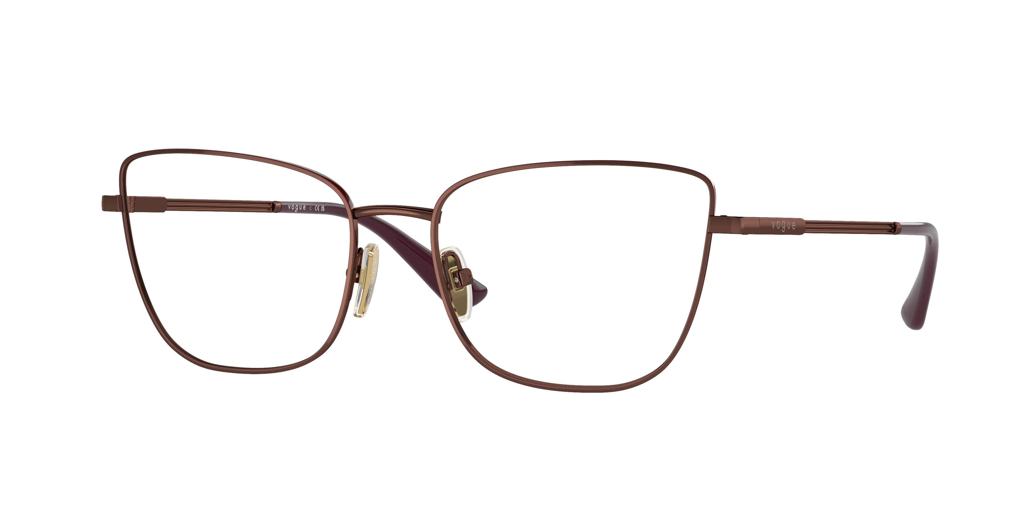 Vogue VO4307 Butterfly Eyeglasses  5074-Copper/Top Bordeaux 54-140-17 - Color Map Copper