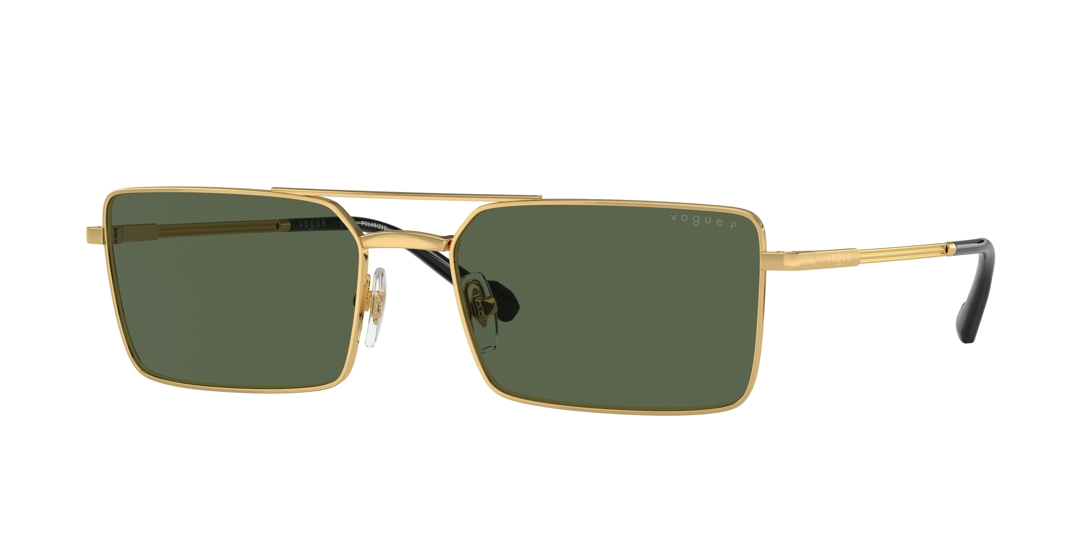 Vogue VO4309S Rectangle Sunglasses  280/9A-Gold 57-145-18 - Color Map Gold