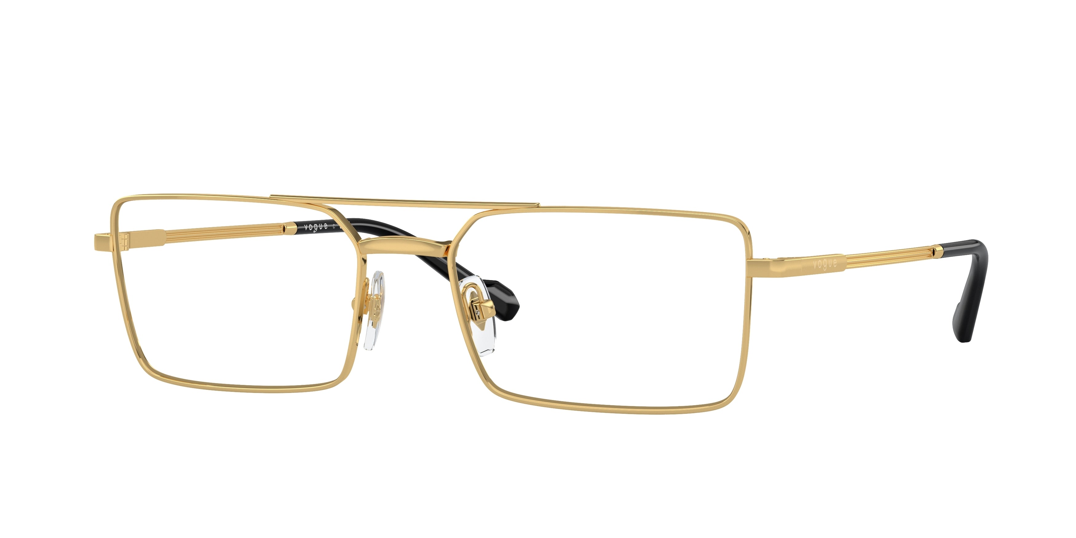 Vogue VO4310 Rectangle Eyeglasses  280-Gold 55-145-18 - Color Map Gold