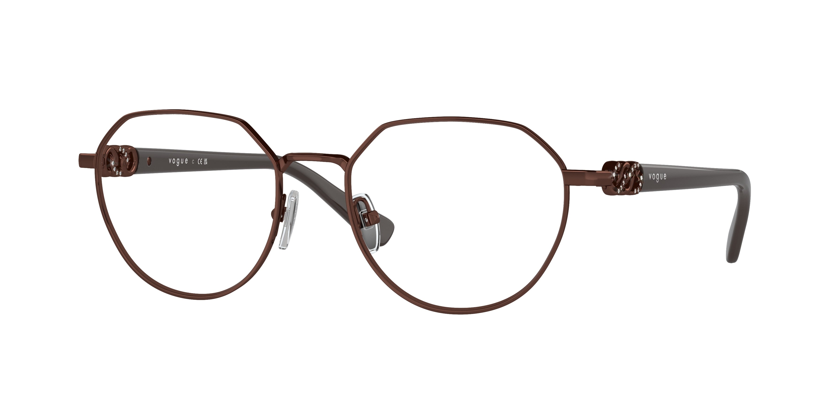 Vogue VO4311B Irregular Eyeglasses  5074-Copper 53-140-18 - Color Map Copper