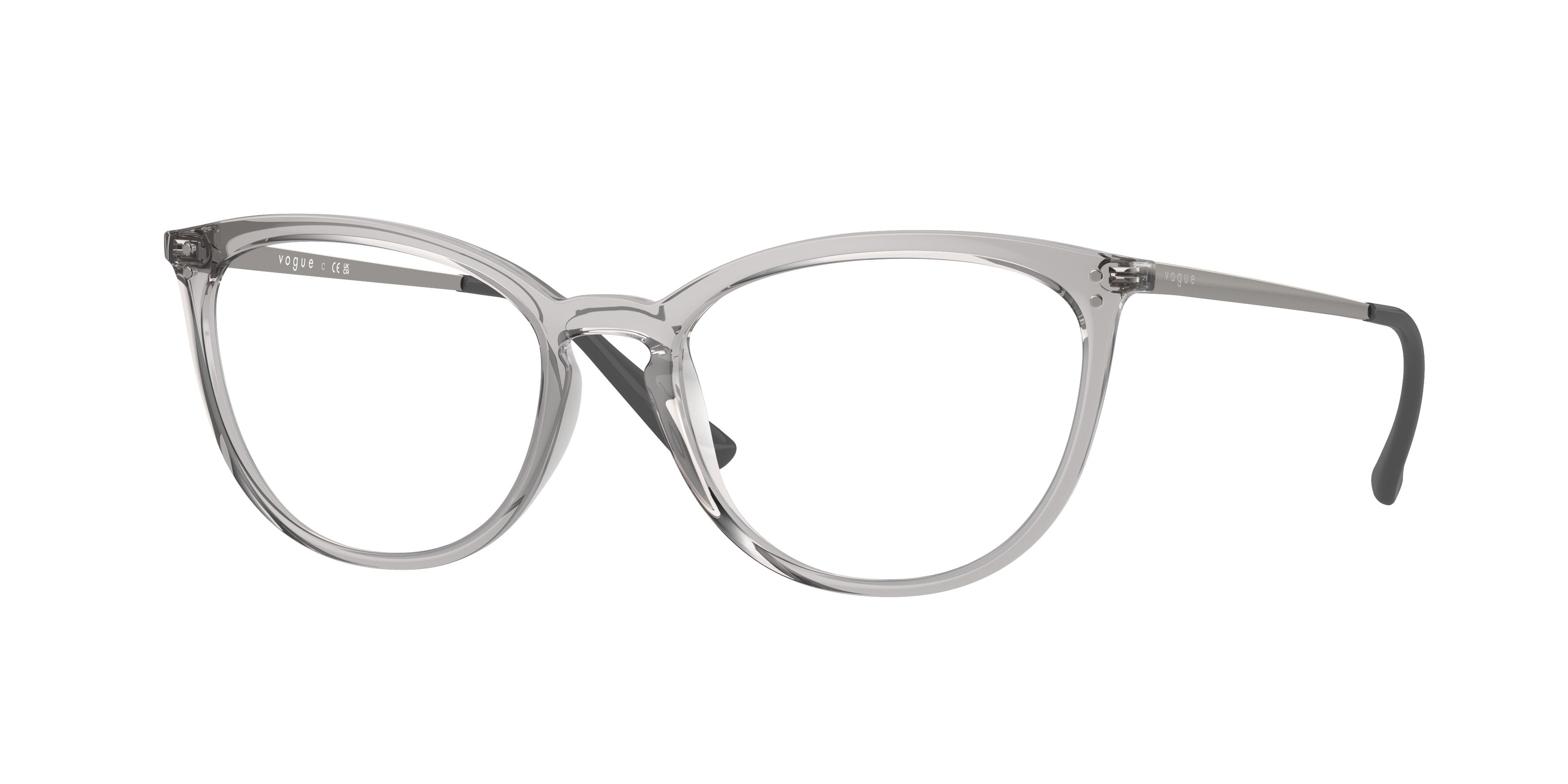 Vogue VO5276 Cat Eye Eyeglasses  2726-Transparent Grey 53-140-17 - Color Map Grey