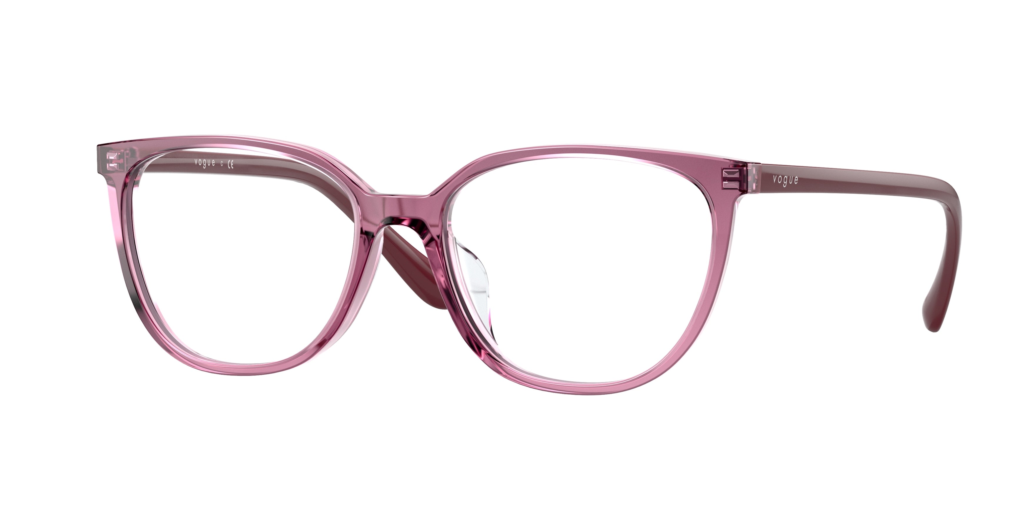 Vogue VO5379D Pillow Eyeglasses  2798-Cherry Transparent 54-140-17 - Color Map Red