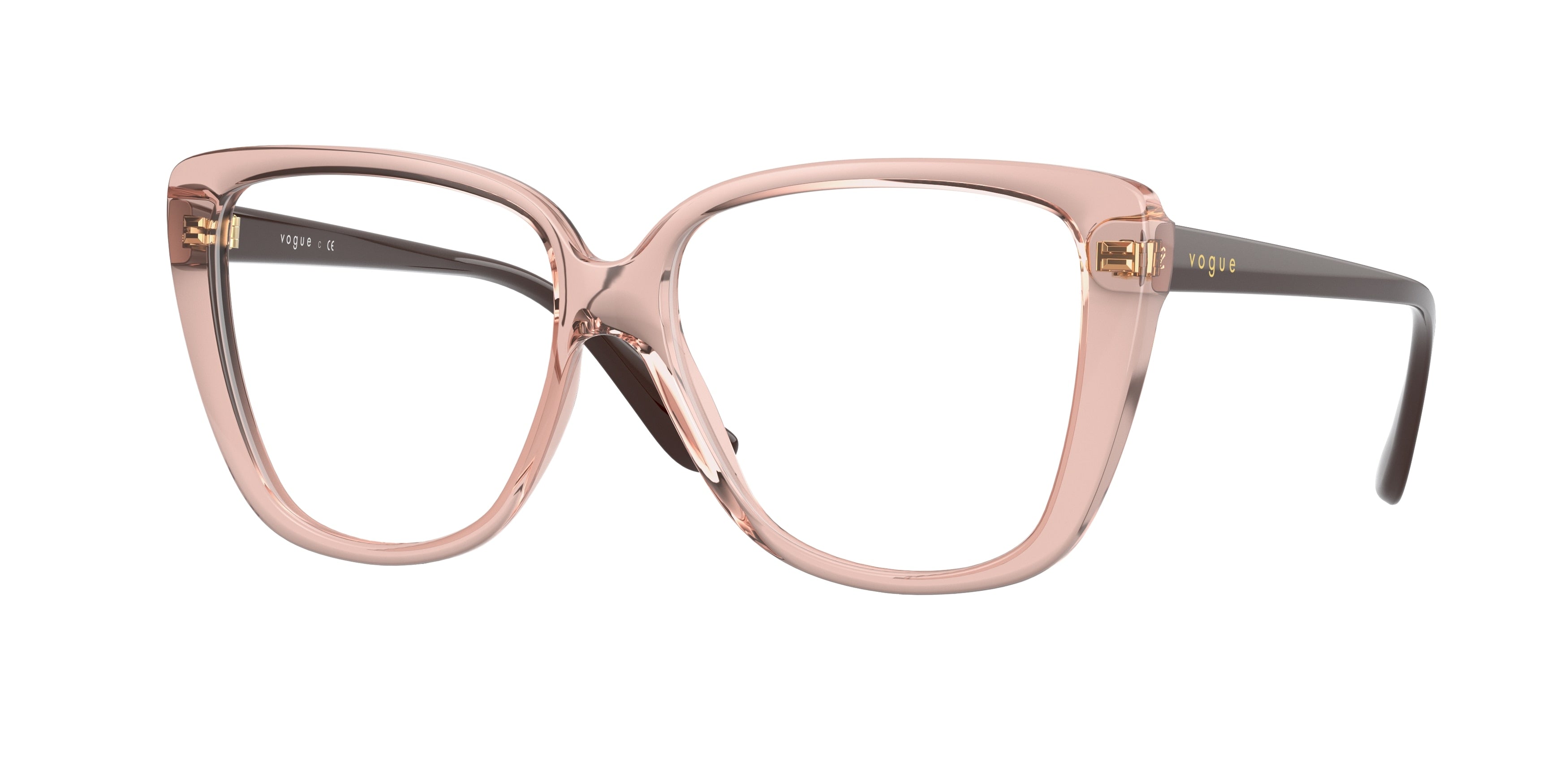 Vogue VO5413 Butterfly Eyeglasses  2864-Transparent Pink 54-140-14 - Color Map Pink