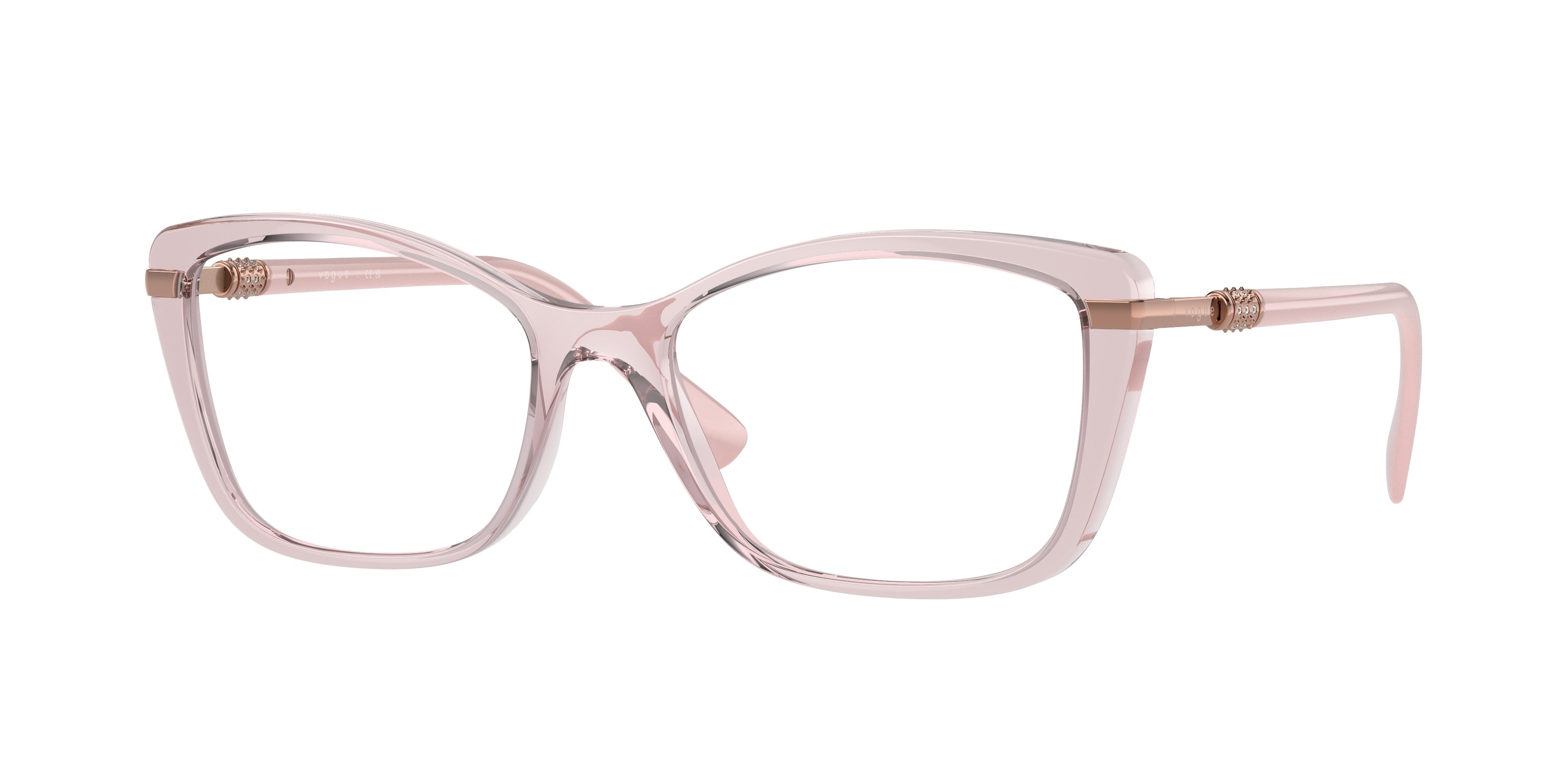 Vogue VO5487B Butterfly Eyeglasses  2942-Transparent Pink 54-140-17 - Color Map Pink