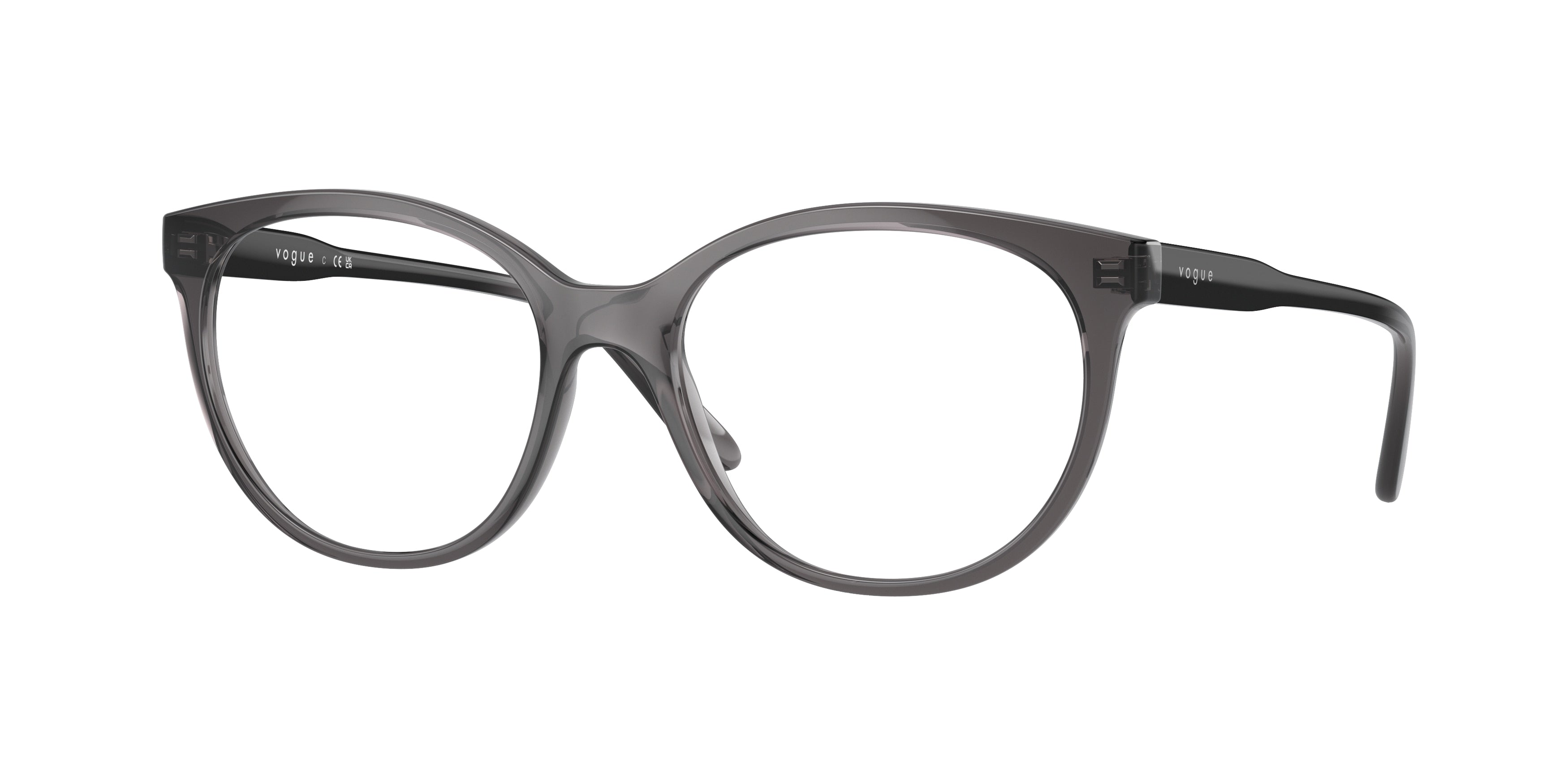 Vogue VO5552 Phantos Eyeglasses  1981-Transparent Dark Grey 53-140-17 - Color Map Grey