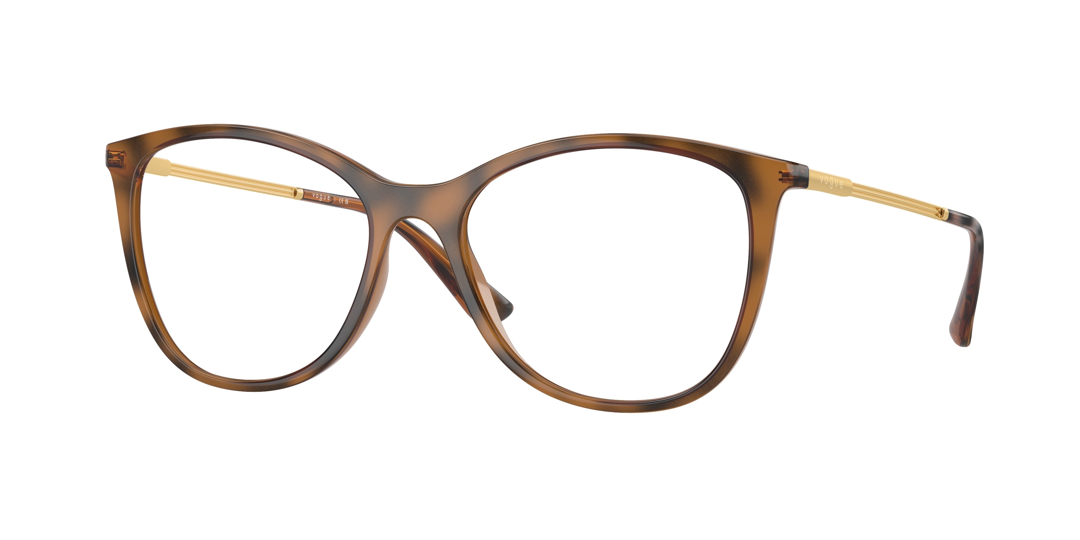 Vogue VO5562 Phantos Eyeglasses  2386-Top Dark Havana/Light Brown 54-140-17 - Color Map Brown