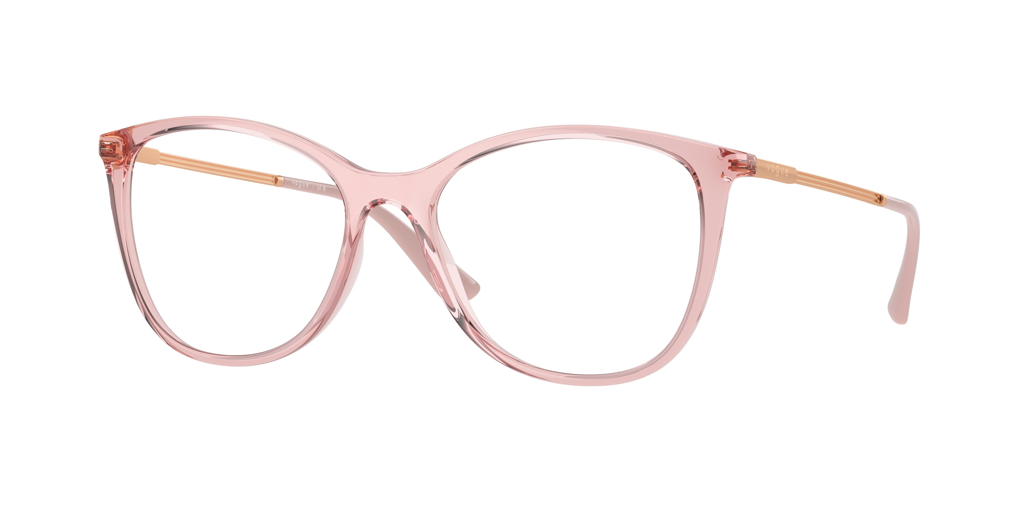 Vogue VO5562 Phantos Eyeglasses  2939-Transparent Pink 54-140-17 - Color Map Pink