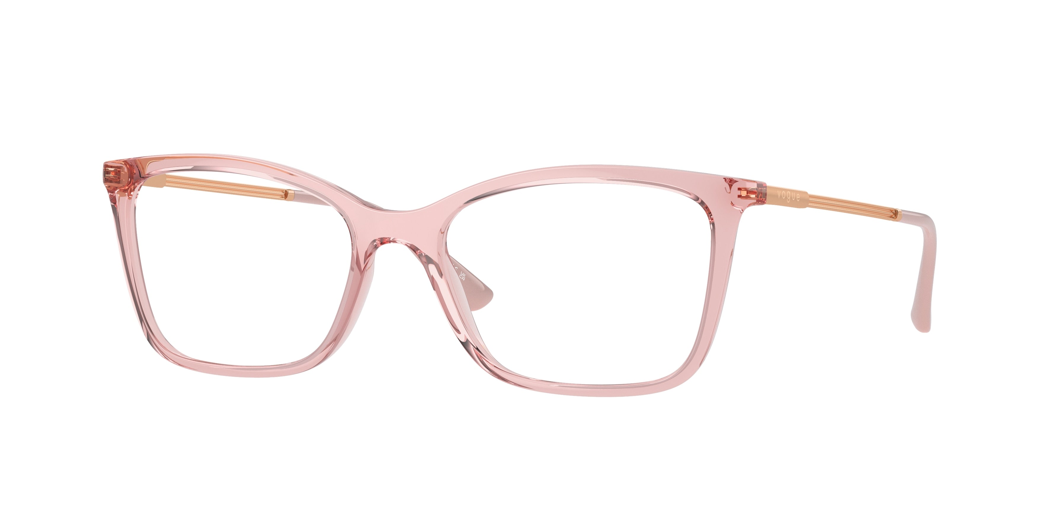 Vogue VO5563 Butterfly Eyeglasses  2939-Transparent Pink 53-140-17 - Color Map Pink