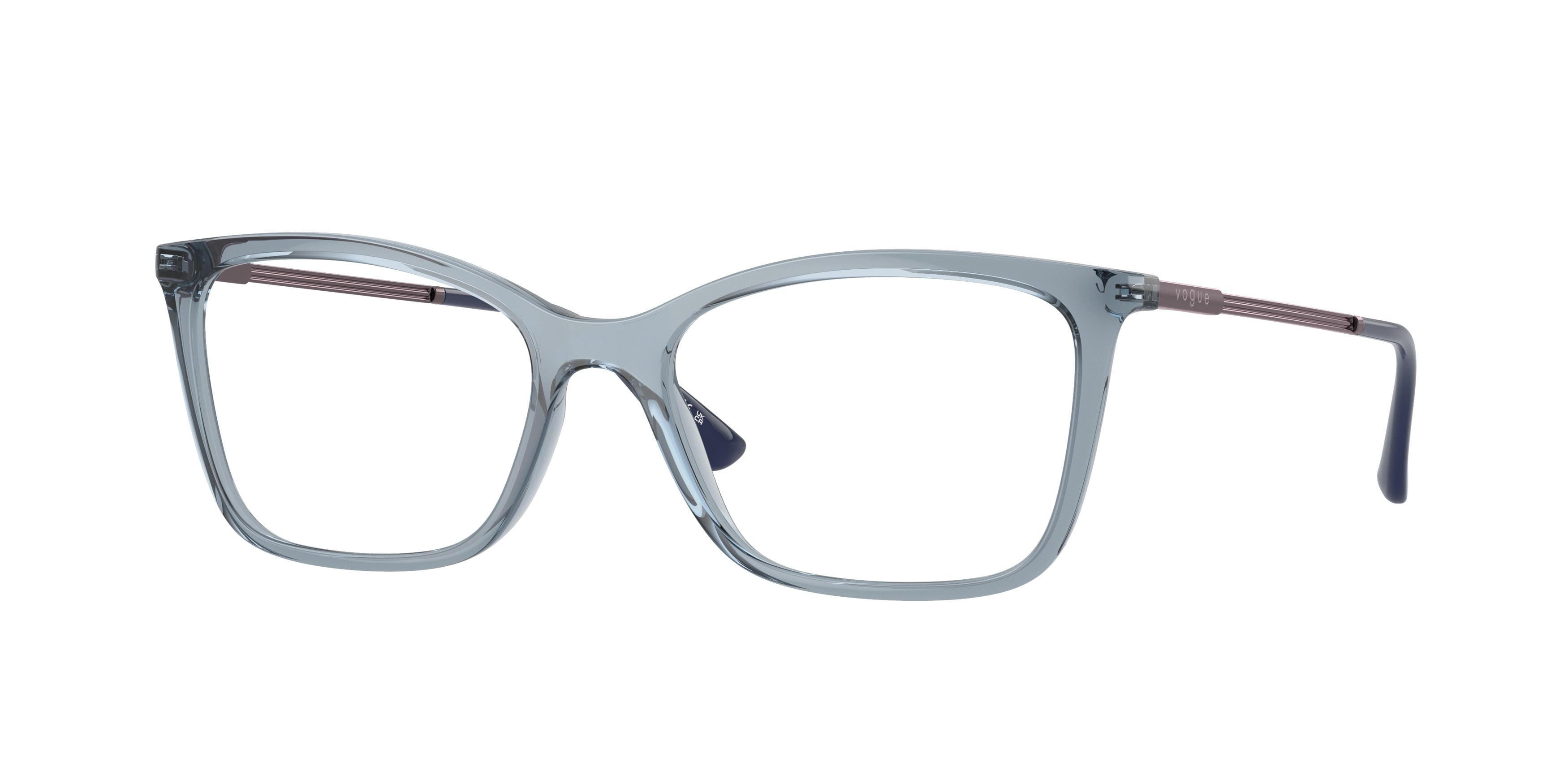 Vogue VO5563 Butterfly Eyeglasses  2966-Transparent Azure 53-140-17 - Color Map Blue