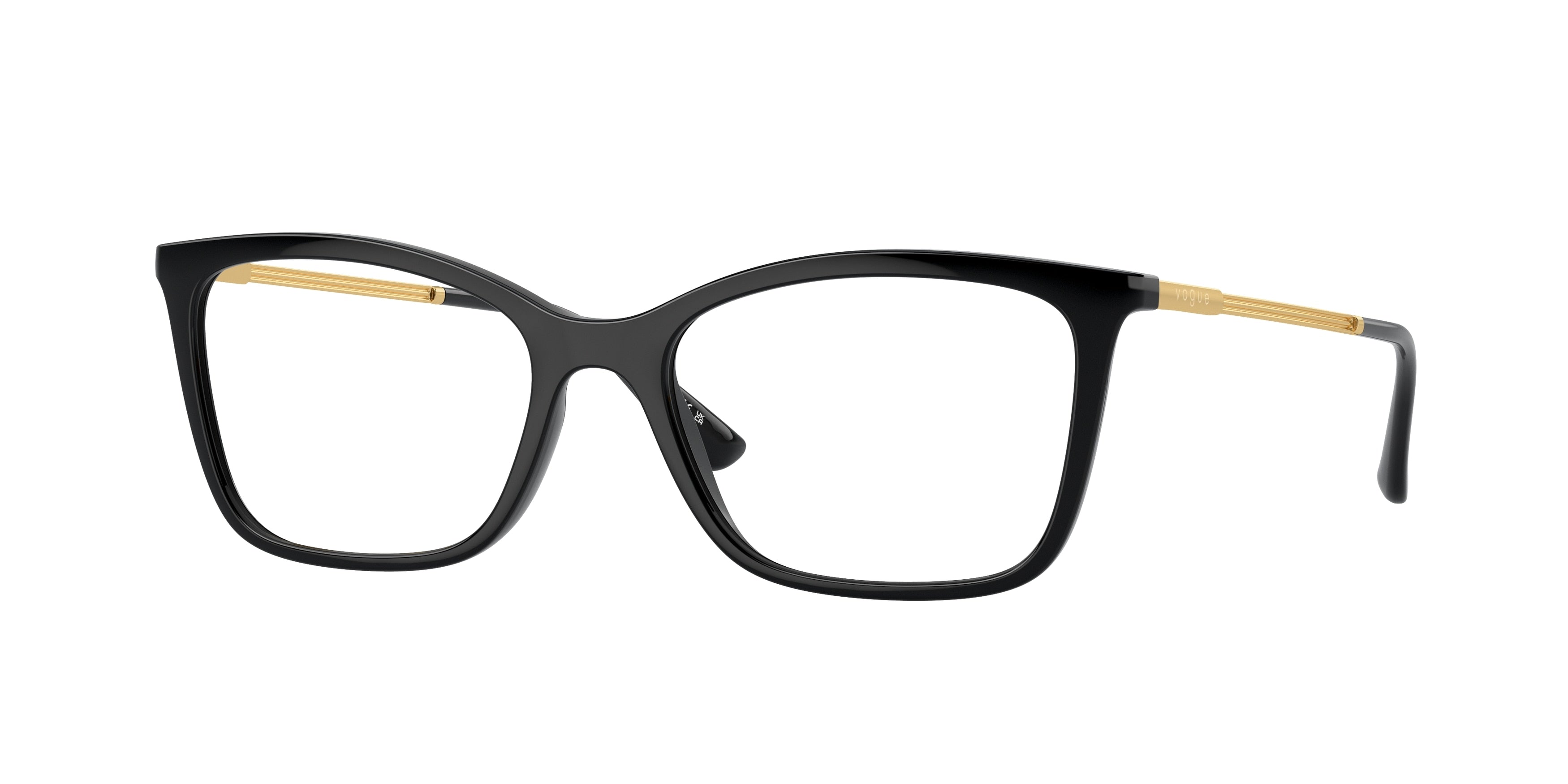 Vogue VO5563 Butterfly Eyeglasses  W44-Black 53-140-17 - Color Map Black