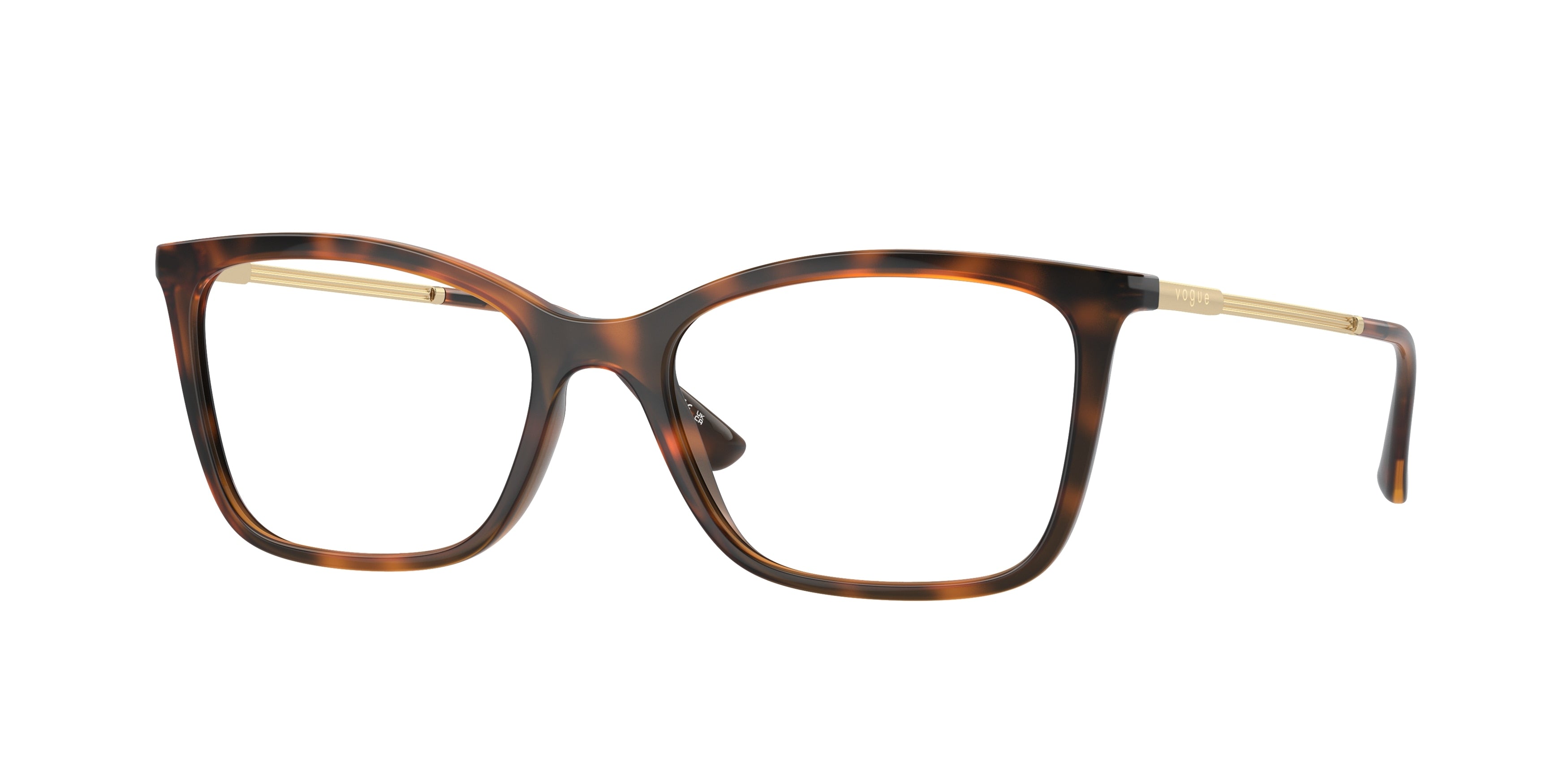 Vogue VO5563 Butterfly Eyeglasses  W656-Dark Havana 53-140-17 - Color Map Brown