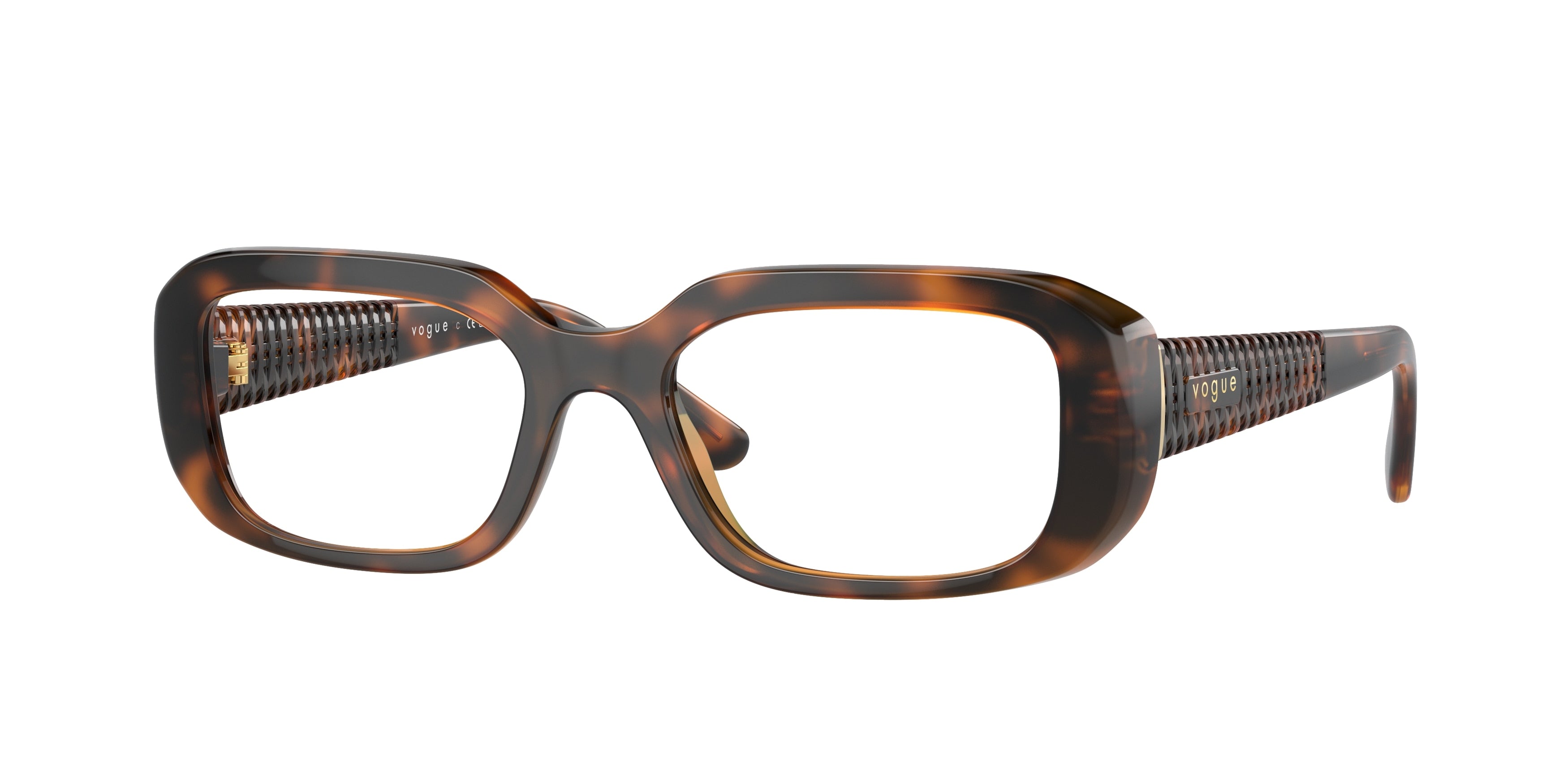 Vogue VO5568 Pillow Eyeglasses  W656-Dark Havana 51-135-19 - Color Map Brown