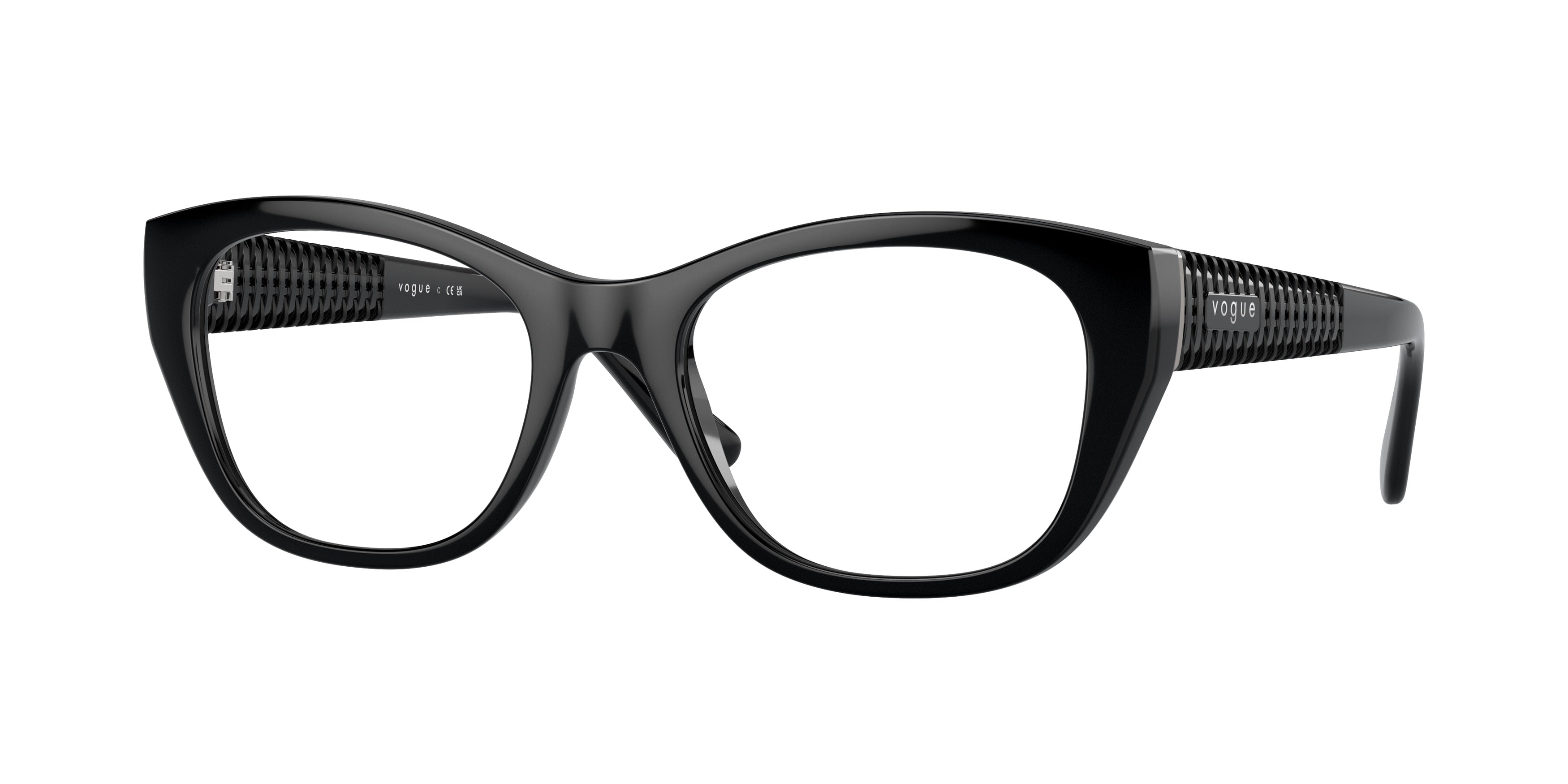 Vogue VO5569 Cat Eye Eyeglasses  W44-Black 53-135-19 - Color Map Black