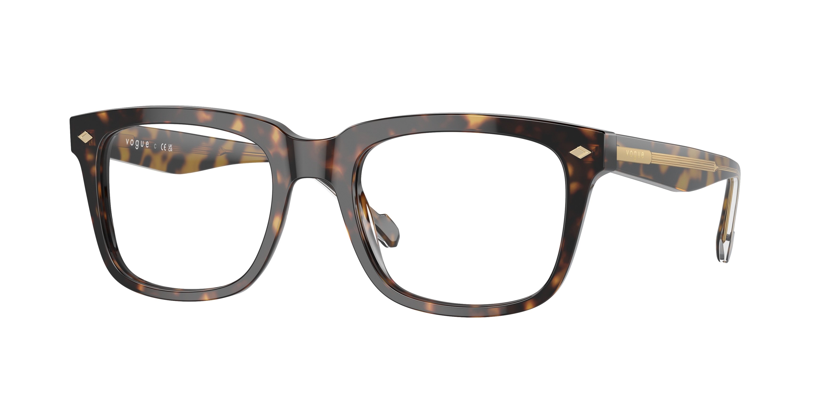 Vogue VO5572 Pillow Eyeglasses  W656-Dark Havana 54-145-20 - Color Map Brown