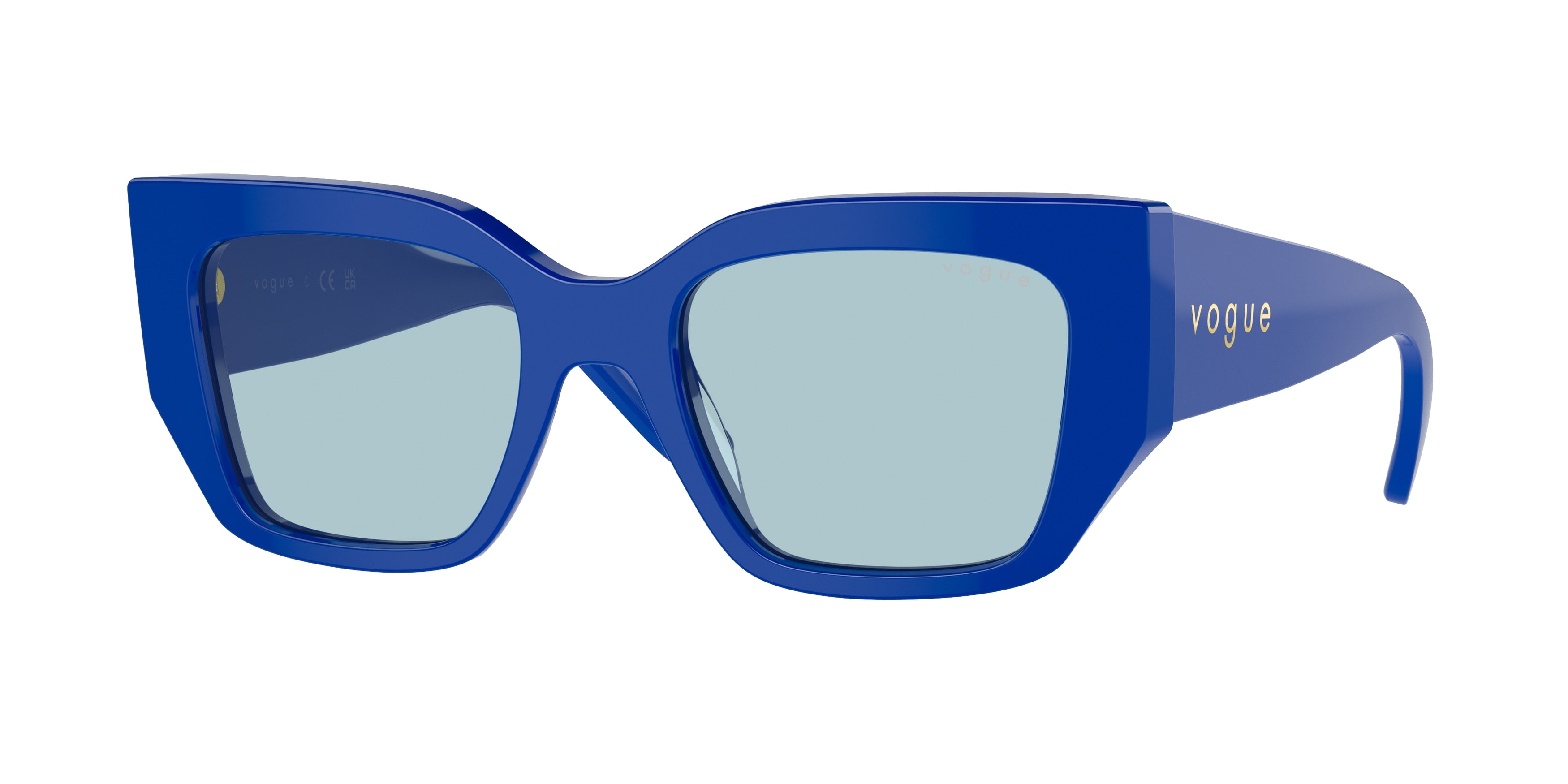 Vogue VO5583S Irregular Sunglasses  316272-Full Blue 51-140-20 - Color Map Blue