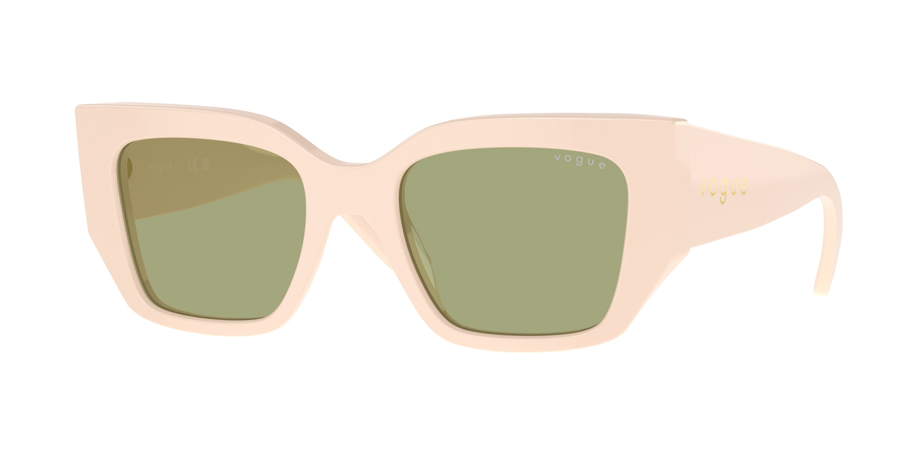 Vogue VO5583S Irregular Sunglasses  316482-Full Beige 51-140-20 - Color Map Beige