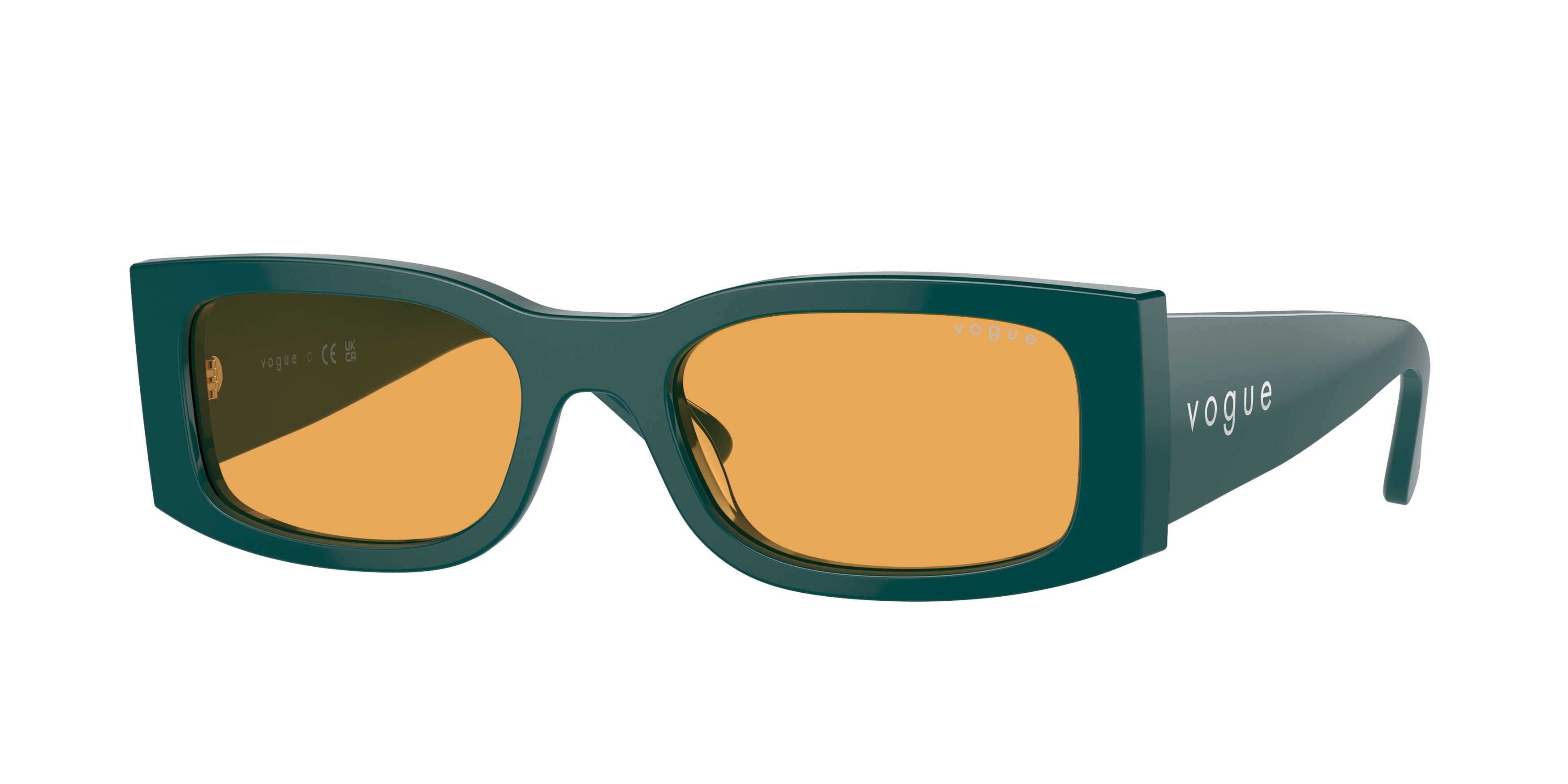 Vogue VO5584S Rectangle Sunglasses  3163/7-Full Octanium 53-140-19 - Color Map Green