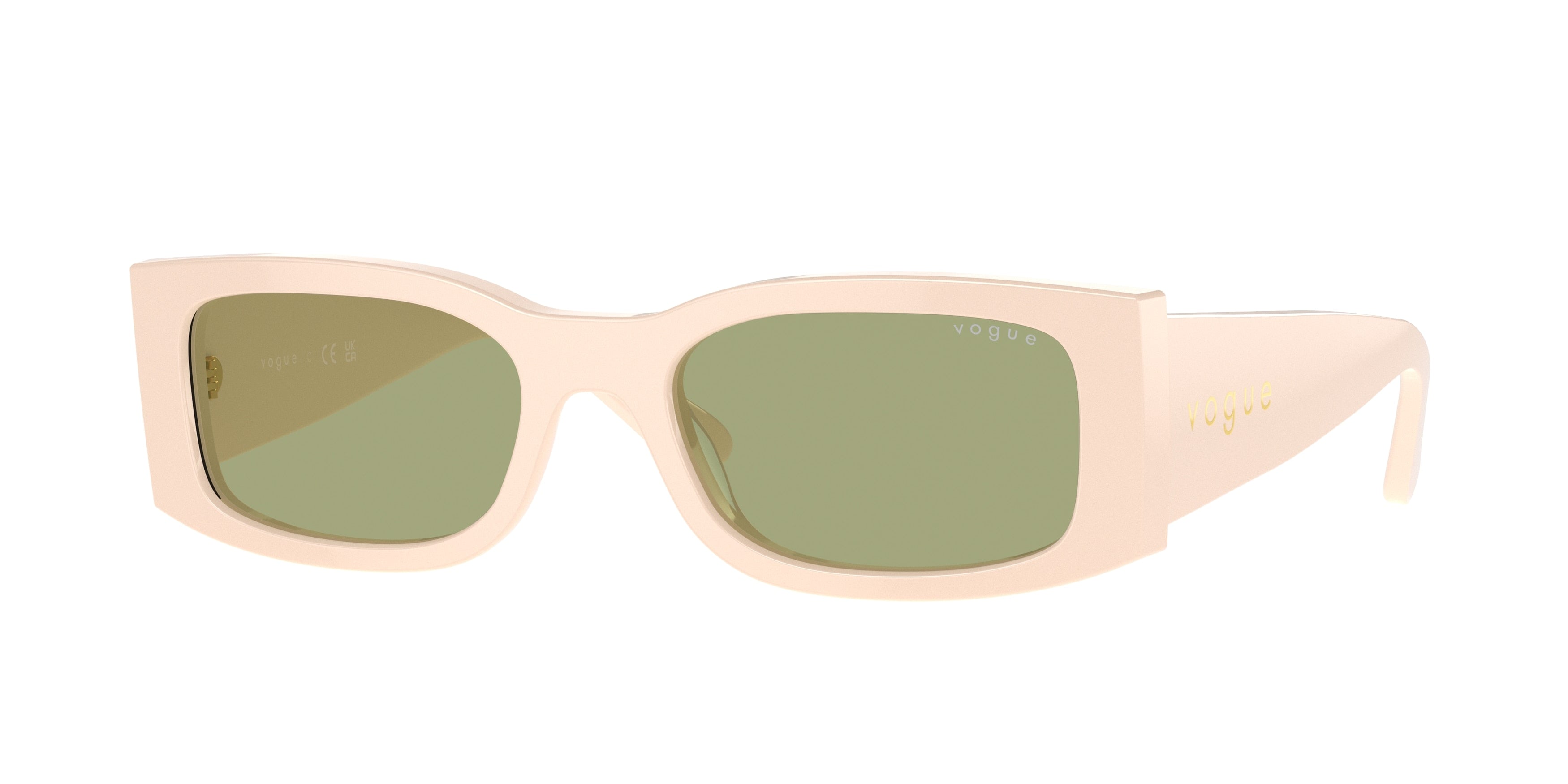 Vogue VO5584S Rectangle Sunglasses  316482-Full Beige 53-140-19 - Color Map Beige