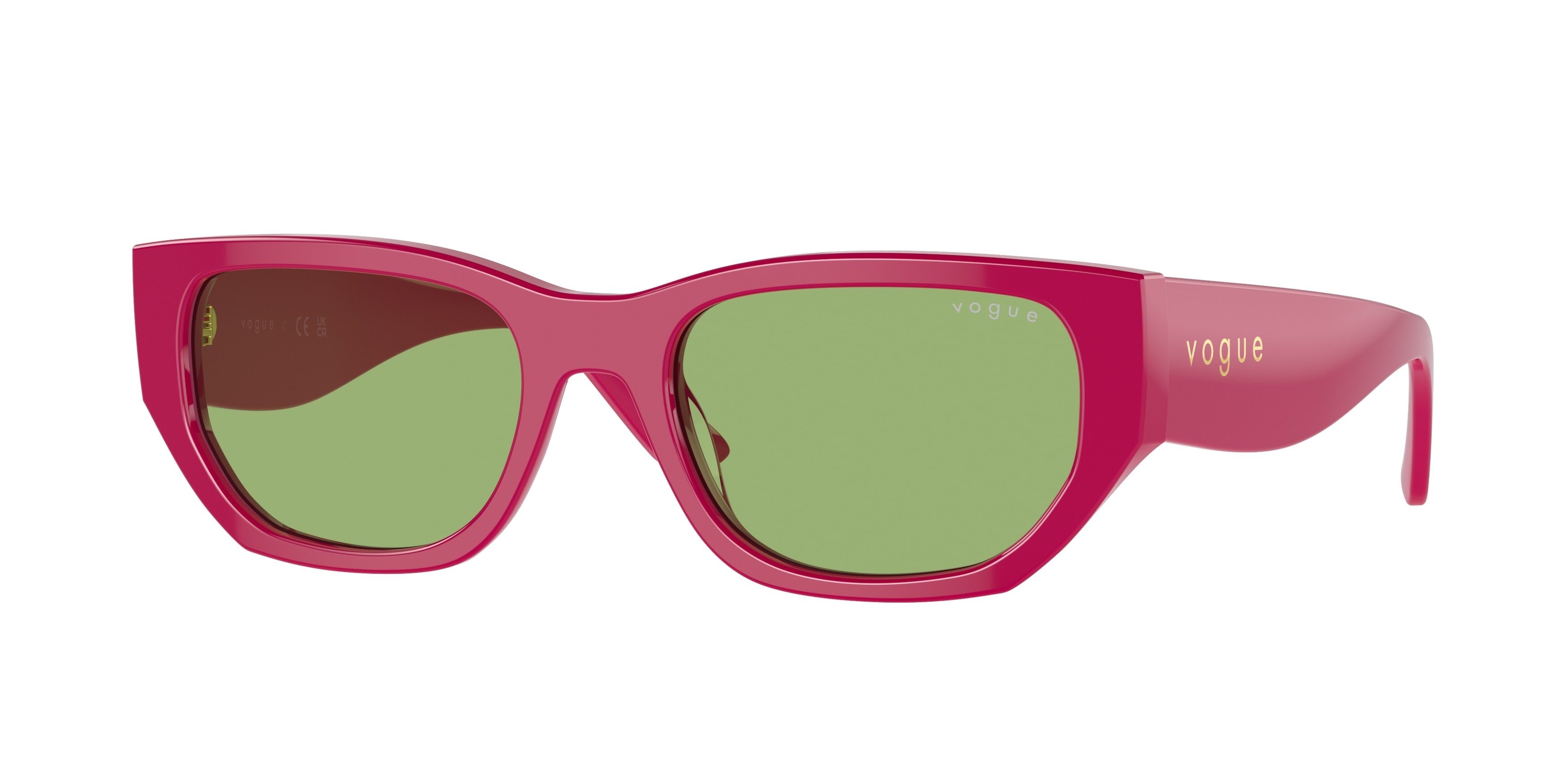 Vogue VO5586S Rectangle Sunglasses  3160/2-Full Fuchsia 53-140-19 - Color Map Pink