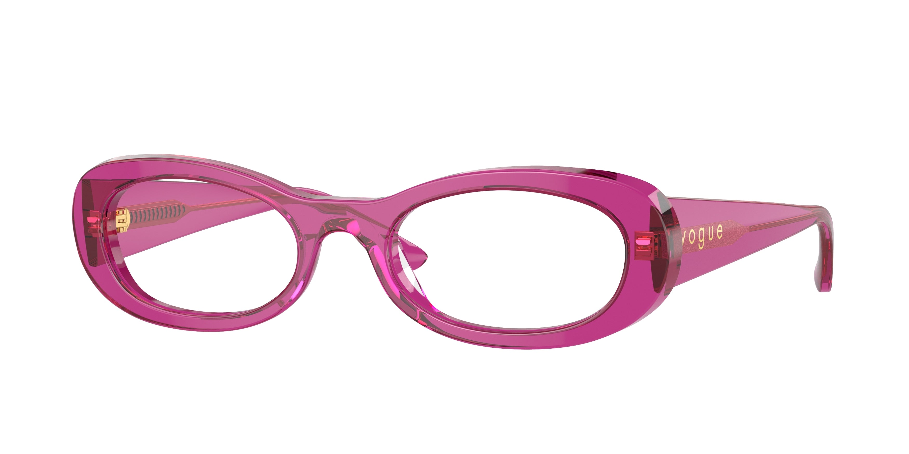 Vogue VO5596 Oval Eyeglasses  3165-Transparent Violet 53-140-20 - Color Map Violet