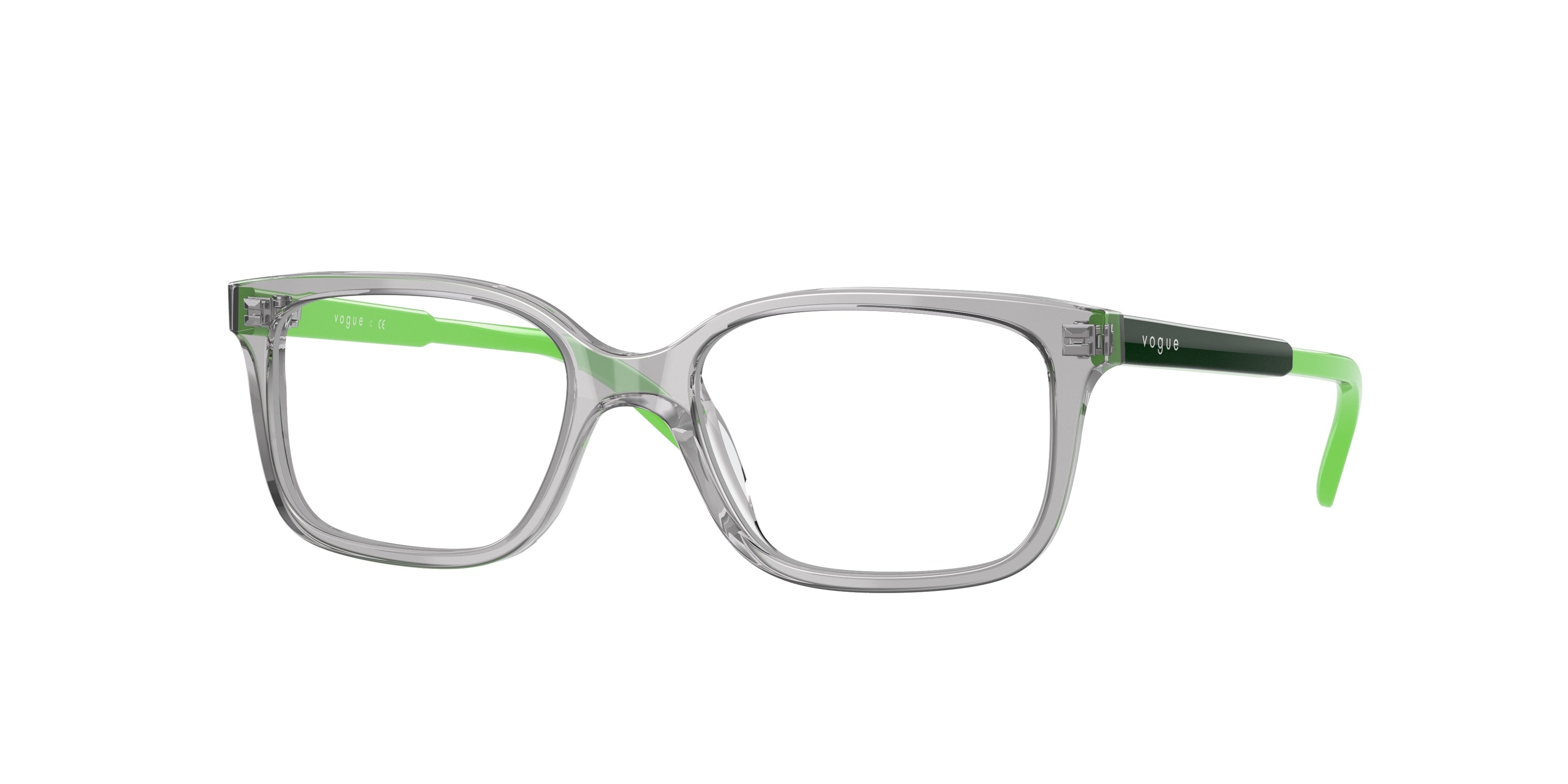 VOGUE JUNIOR OPHTHAL VY2014 Rectangle Eyeglasses  2820-Transparent Grey 45-125-16 - Color Map Grey