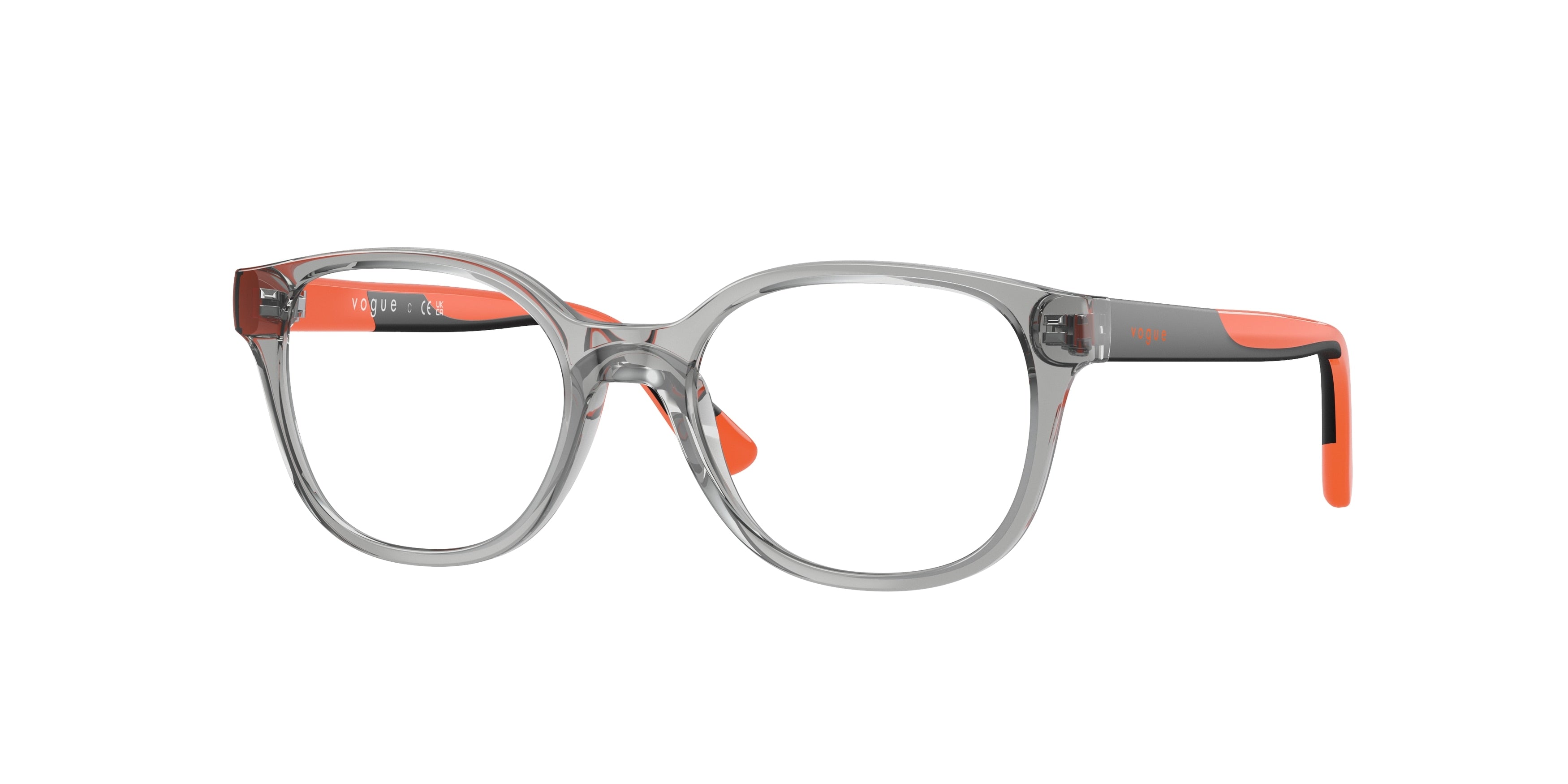 VOGUE JUNIOR OPHTHAL VY2020 Pillow Eyeglasses  2283-Transparent Grey 45-125-16 - Color Map Grey