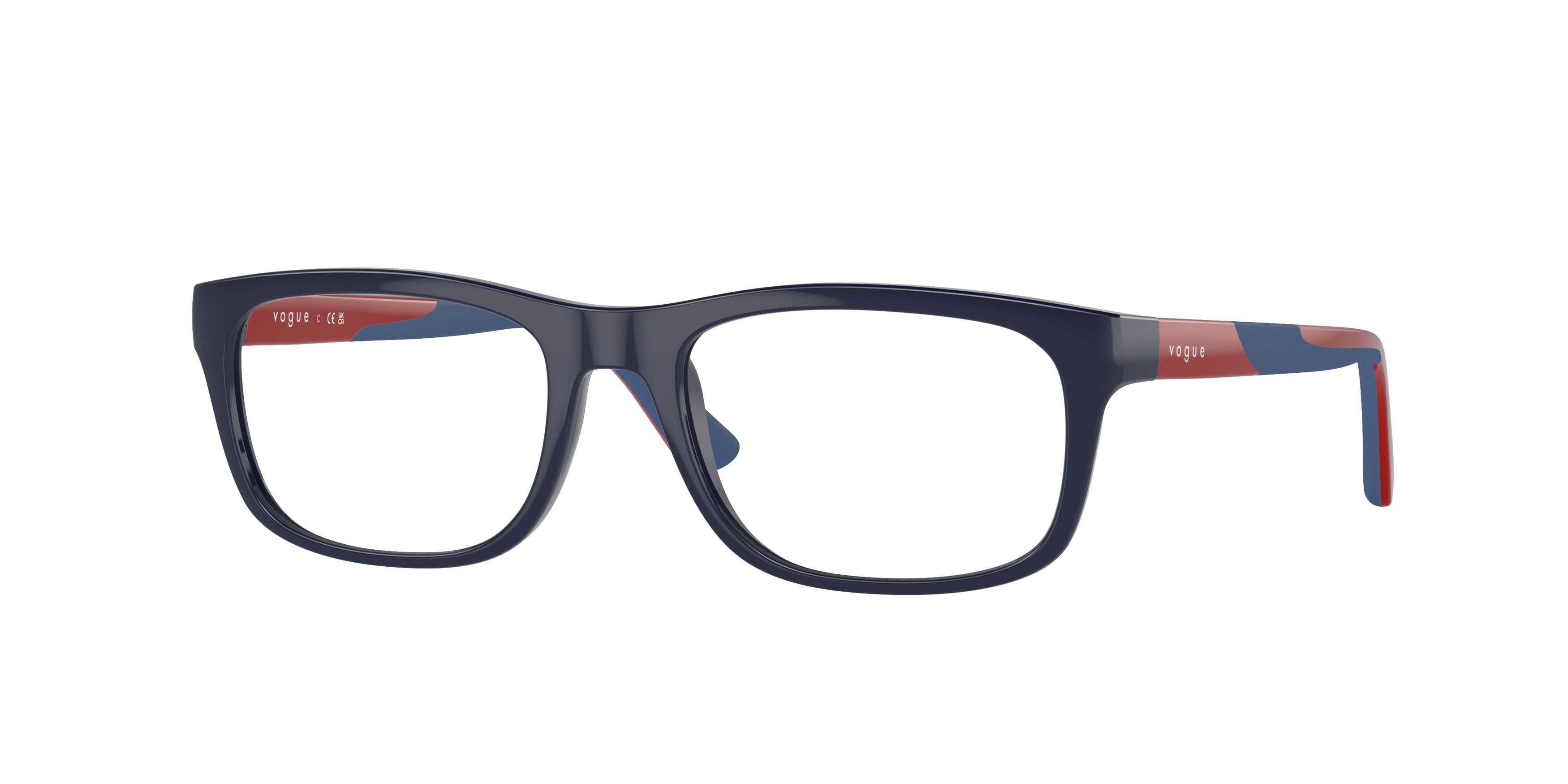 VOGUE JUNIOR OPHTHAL VY2021 Rectangle Eyeglasses  3105-Full Dark Blue 50-130-17 - Color Map Blue