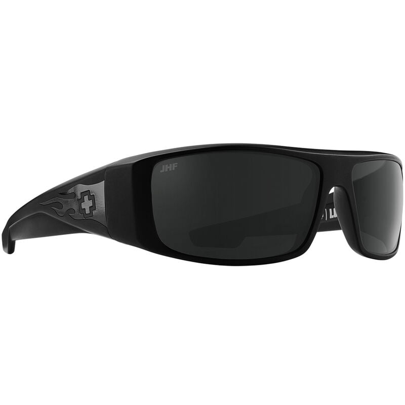 Spy Logan Sunglasses  Matte Black Gloss Black Flames Small-Medium, One size