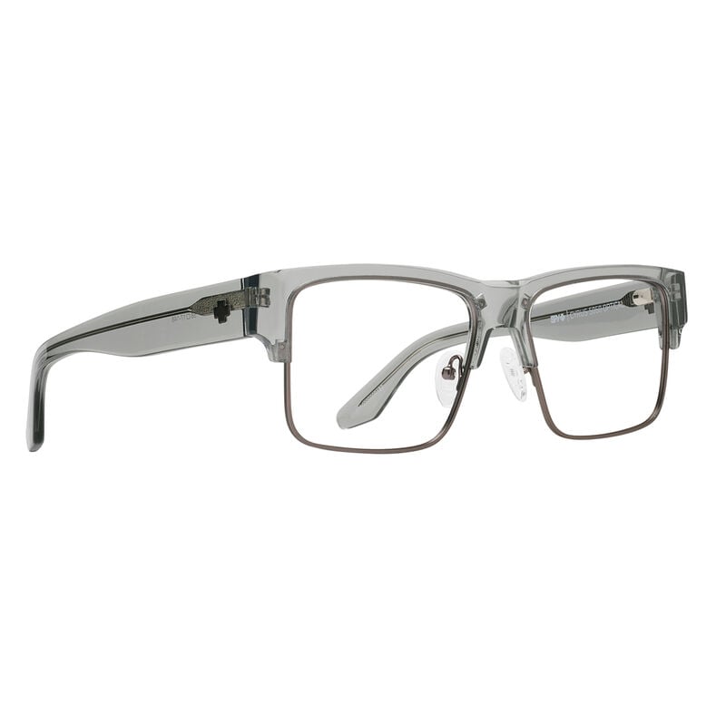 Spy Cyrus 5050 Optical 58 Eyeglasses  Crystal Smoke Matte Dark Gunmetal Large