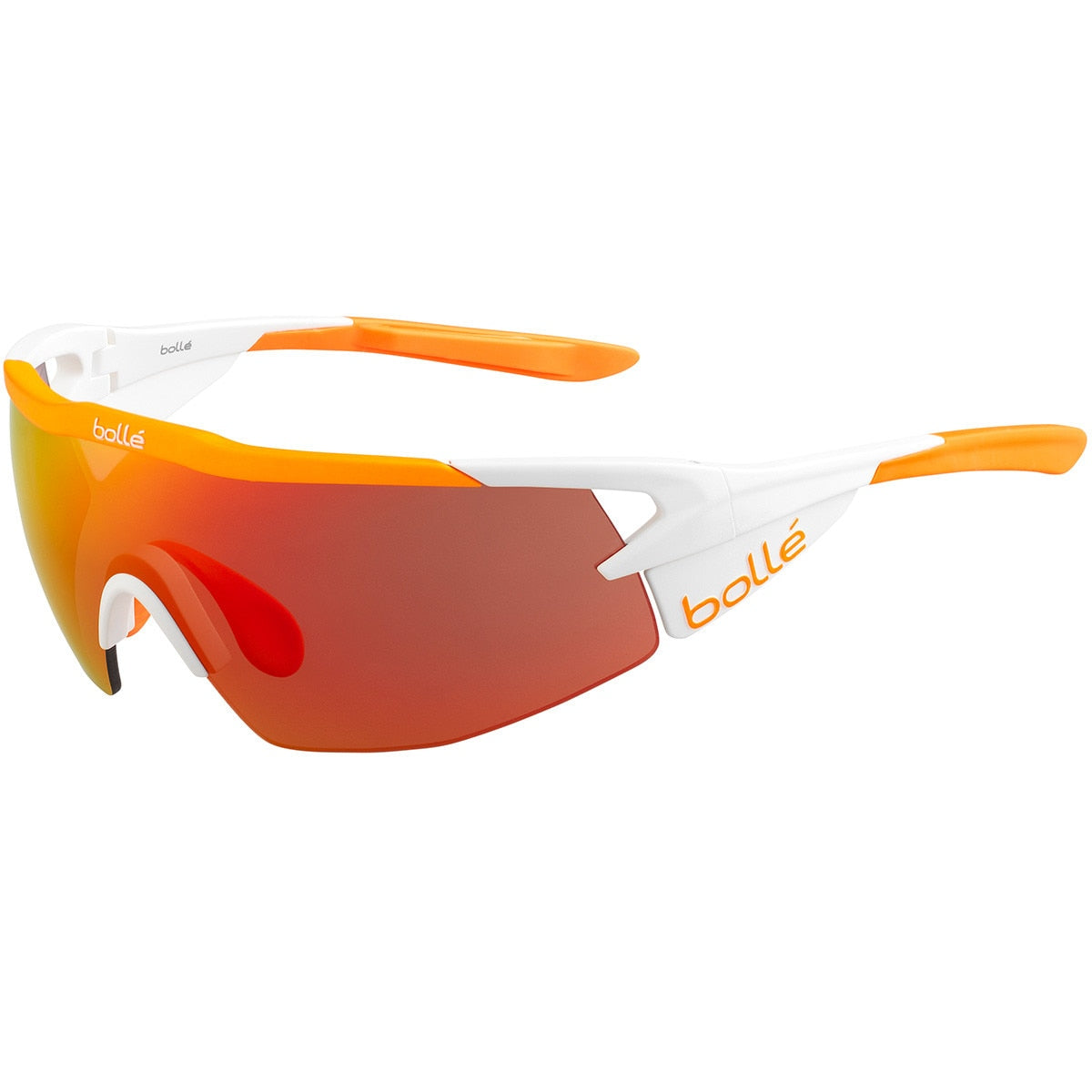 Bolle Aeromax Sunglasses  White Orange Matte Medium, Large