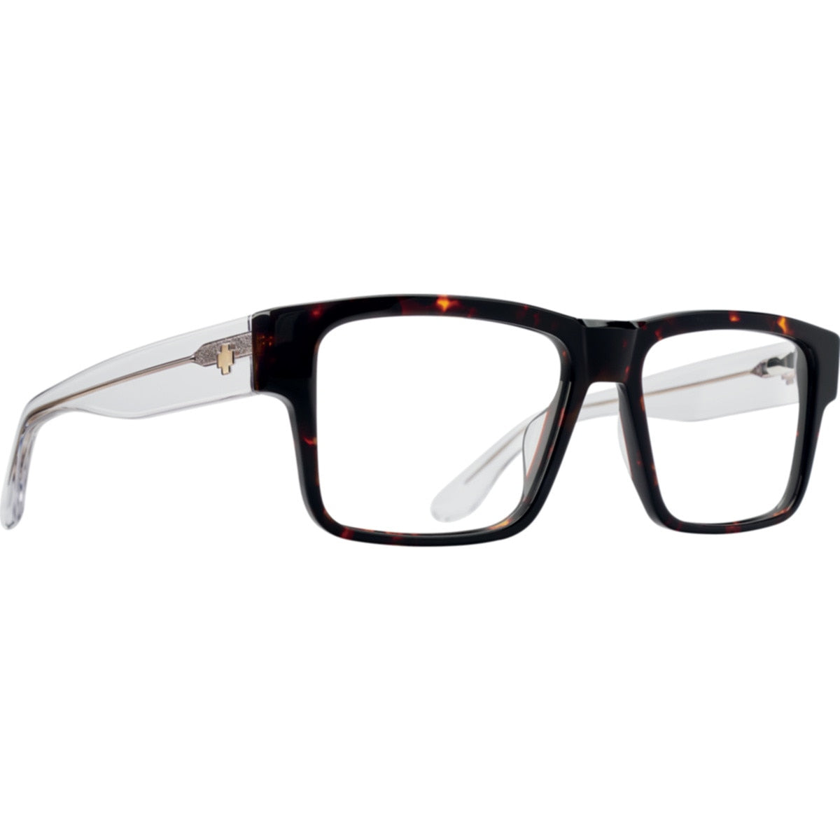 Spy Cyrus Optical 58 Eyeglasses  Dark Tort Crystal Large