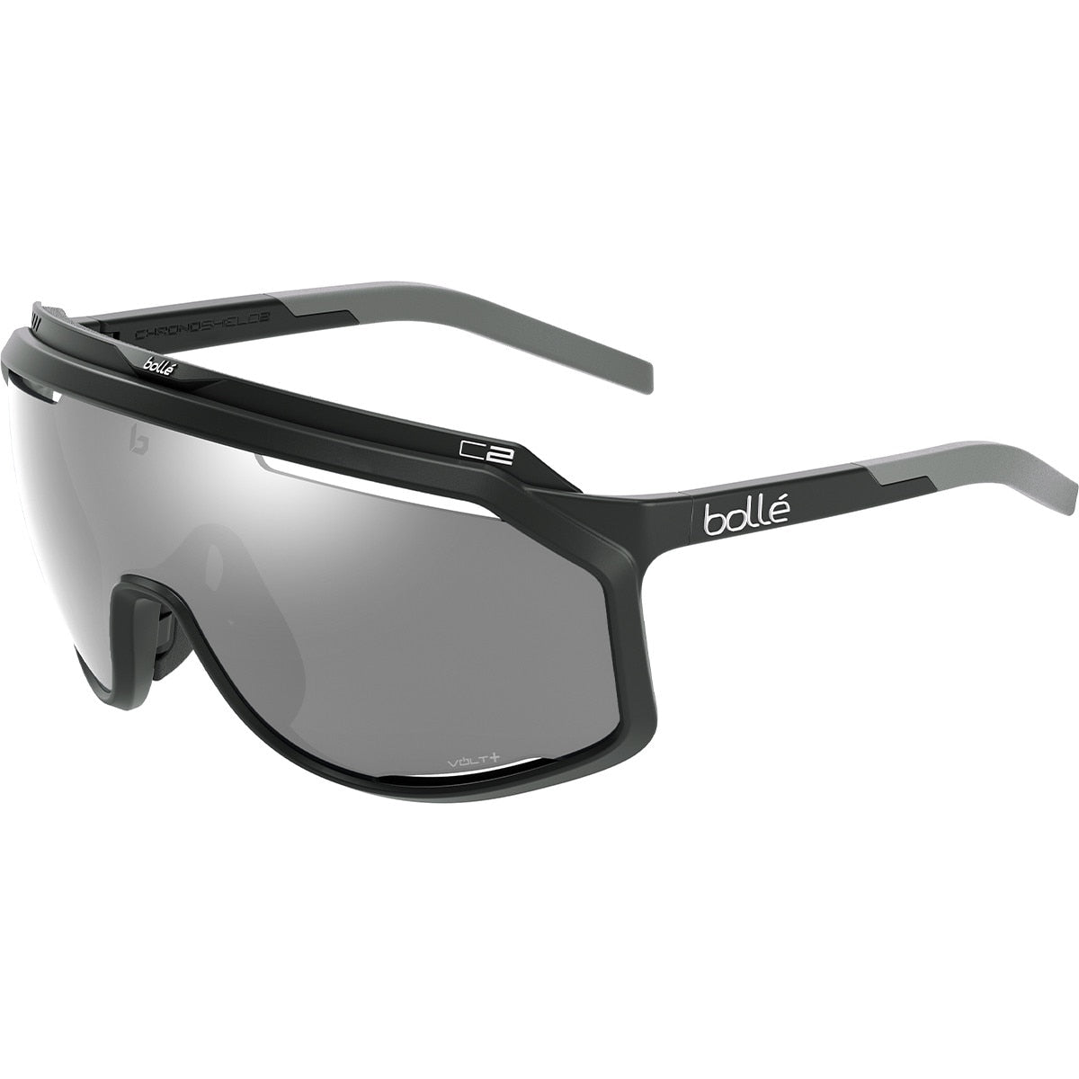 Bolle Chronoshield Sunglasses  Black Matte Medium, Large