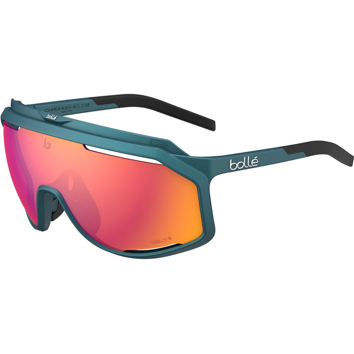 Bolle Chronoshield Sunglasses  Creator Teal Metallic Medium, Large