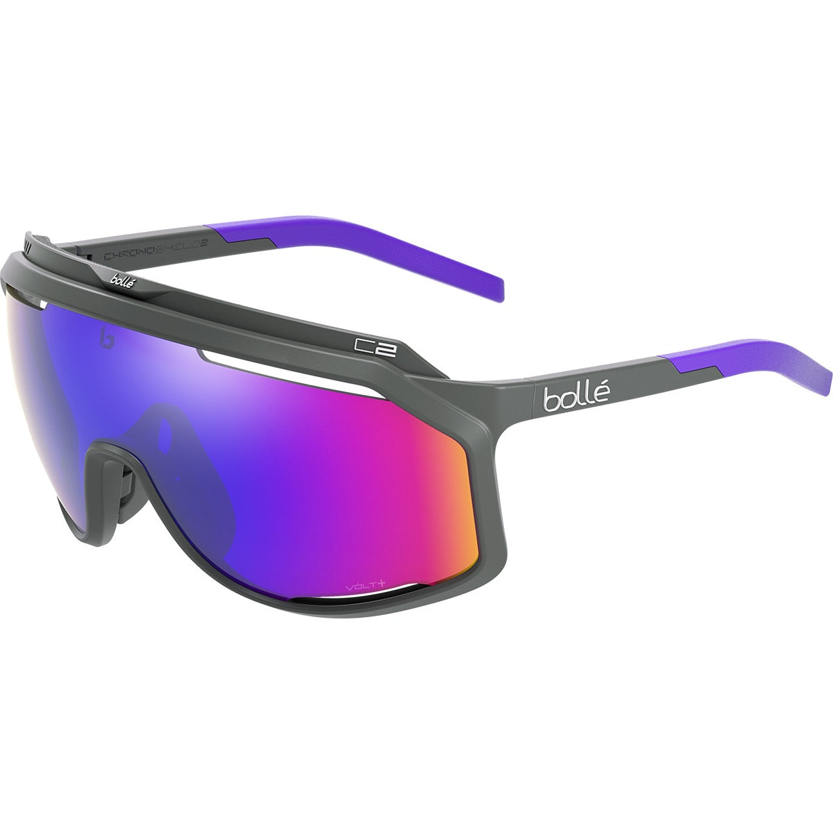 Bolle Chronoshield Sunglasses  Titanium Matte Medium, Large