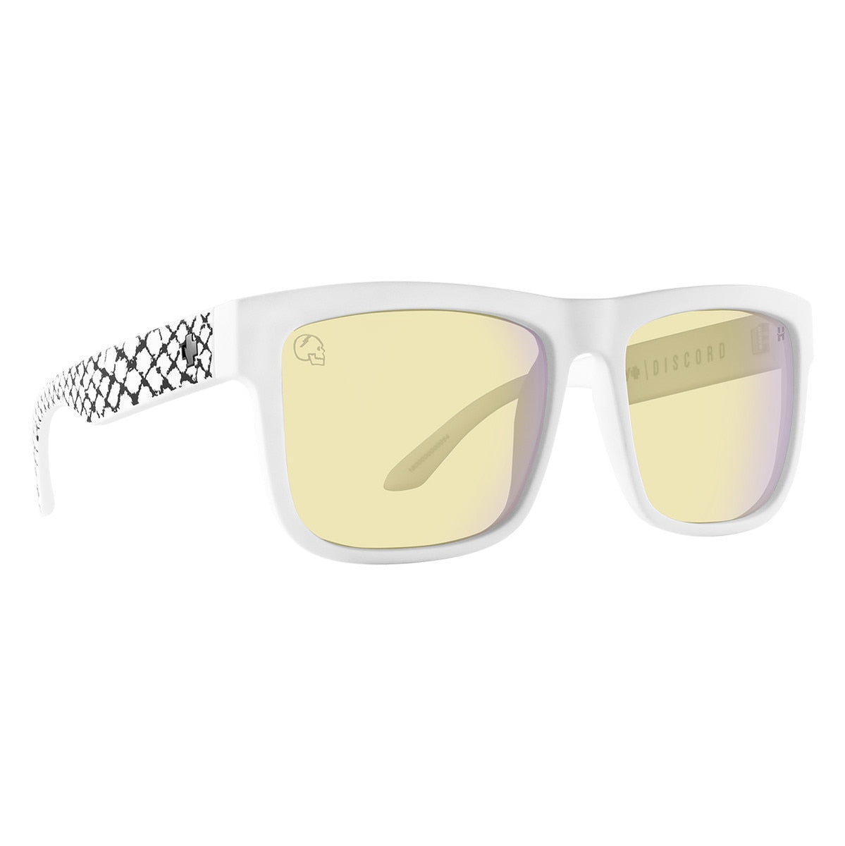 Spy Discord Gaming Eyeglasses  Matte White Medium-Large