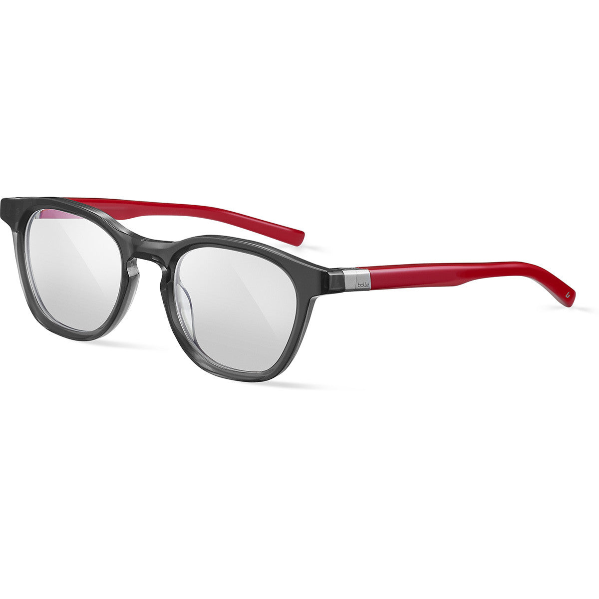 Bolle Feld 03 Eyeglasses  Transparent Smoke Shiny Red Matte Small