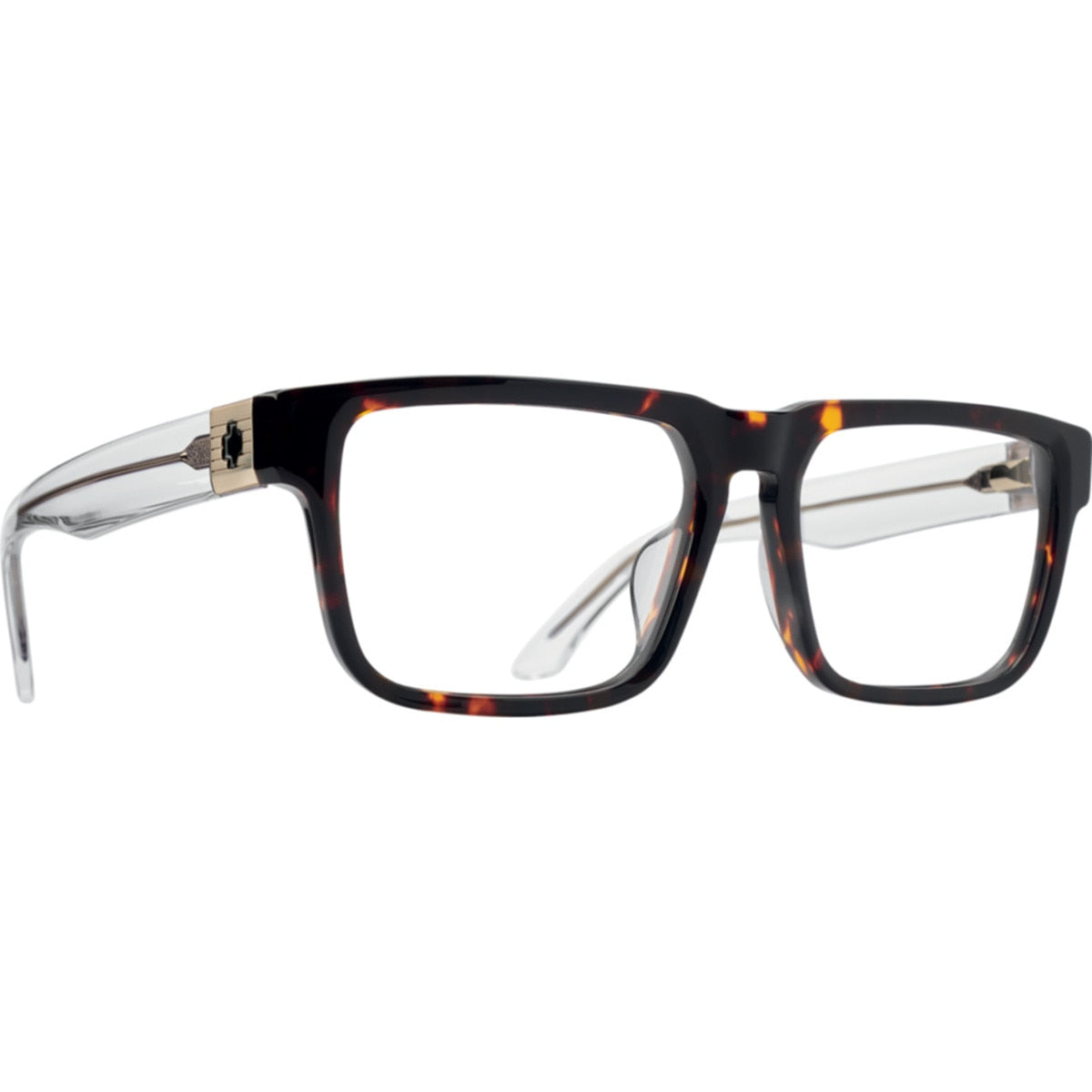 Spy Helm Optical 56 Eyeglasses  Dark Tort Crystal Medium