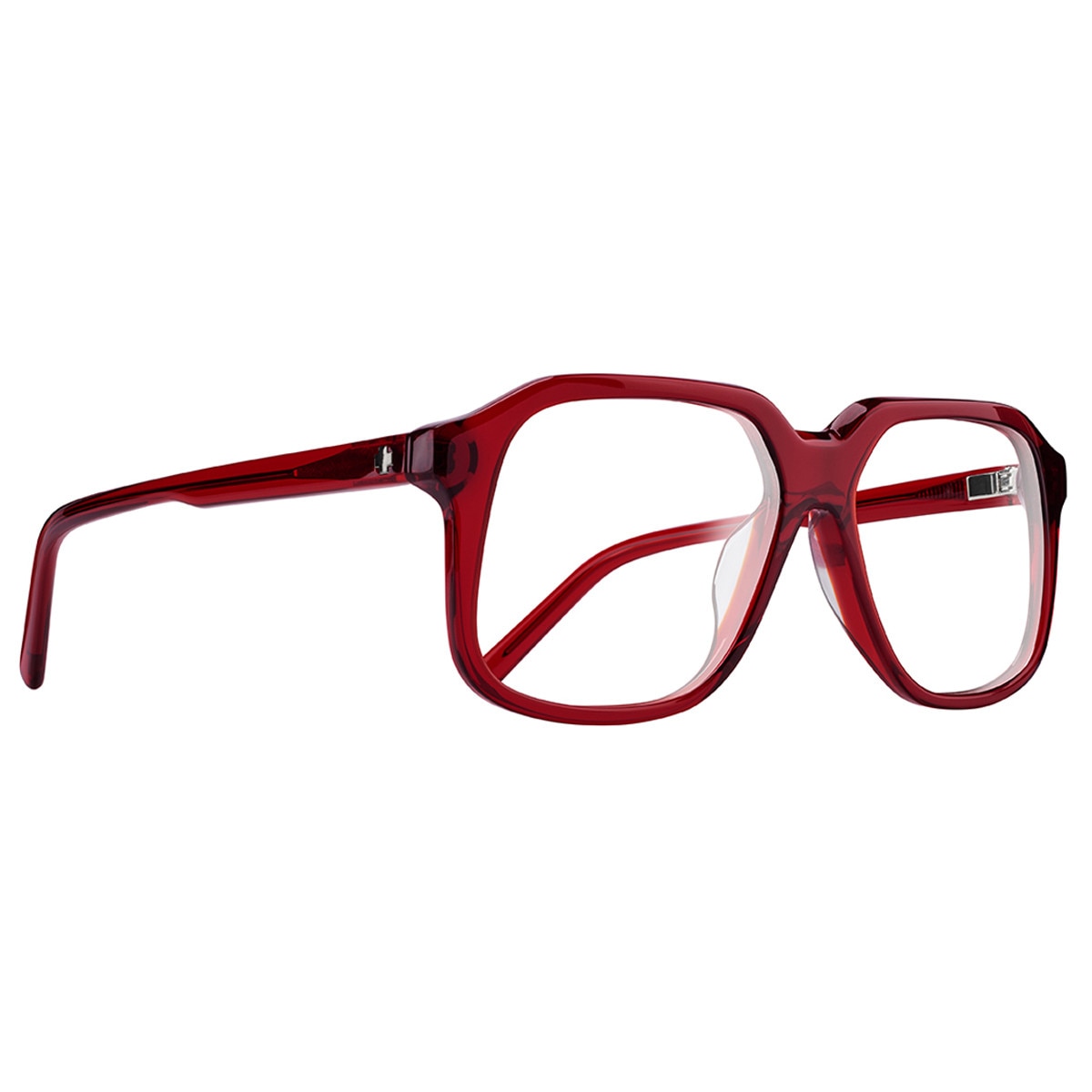 Spy Hot Spot Optical 56 Eyeglasses  Translucent Brick Medium-Large