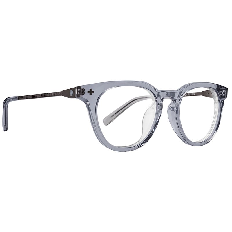 Spy Kaden Fusion 50 Eyeglasses  Crystal Smoke Brushed Black Medium-Large