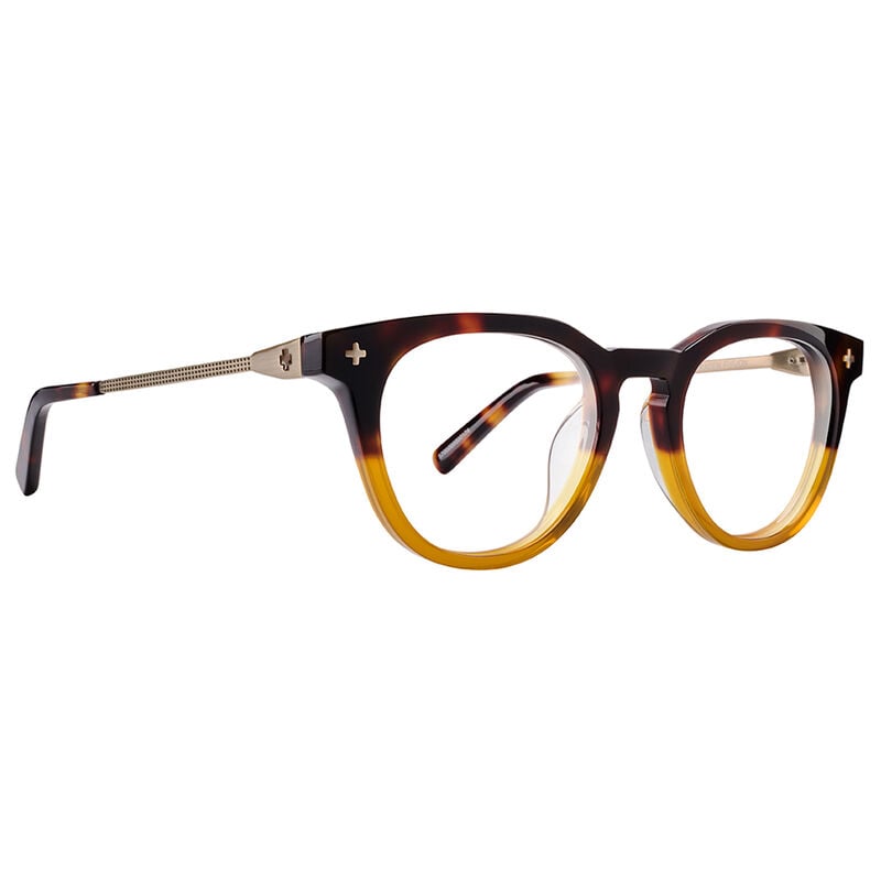 Spy Kaden Fusion 50 Eyeglasses  Honey Tort Fade Brushed Black Medium-Large