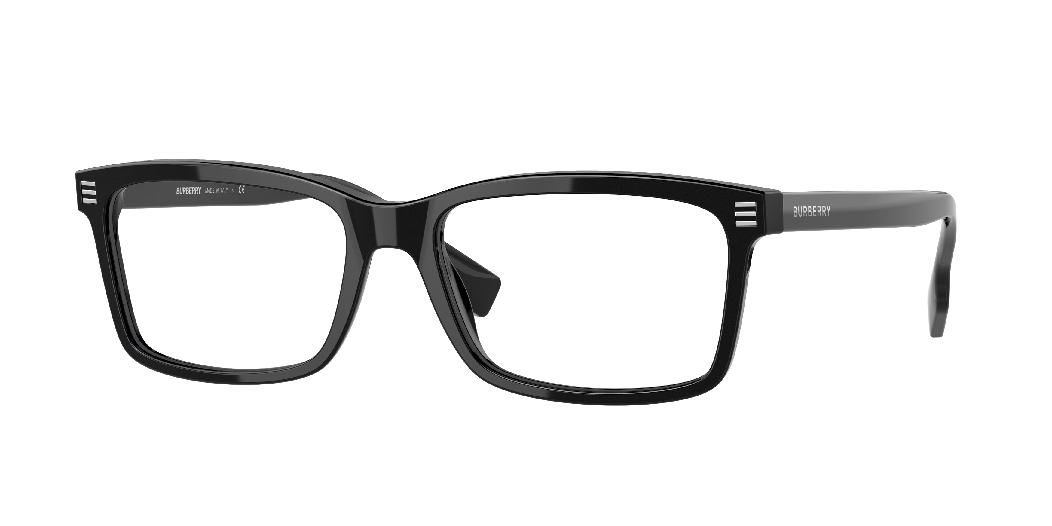 Burberry FOSTER BE2352 Rectangle Eyeglasses  3001-Black 56-145-17 - Color Map Black