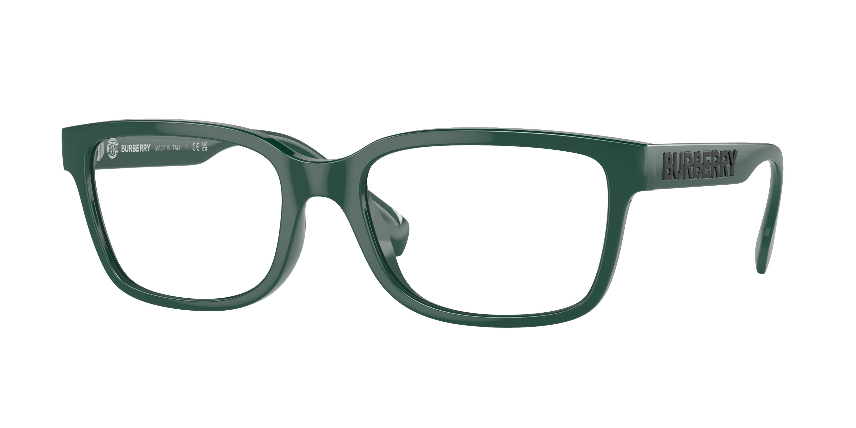 Burberry CHARLIE BE2379U Square Eyeglasses  4071-Green 57-145-19 - Color Map Green