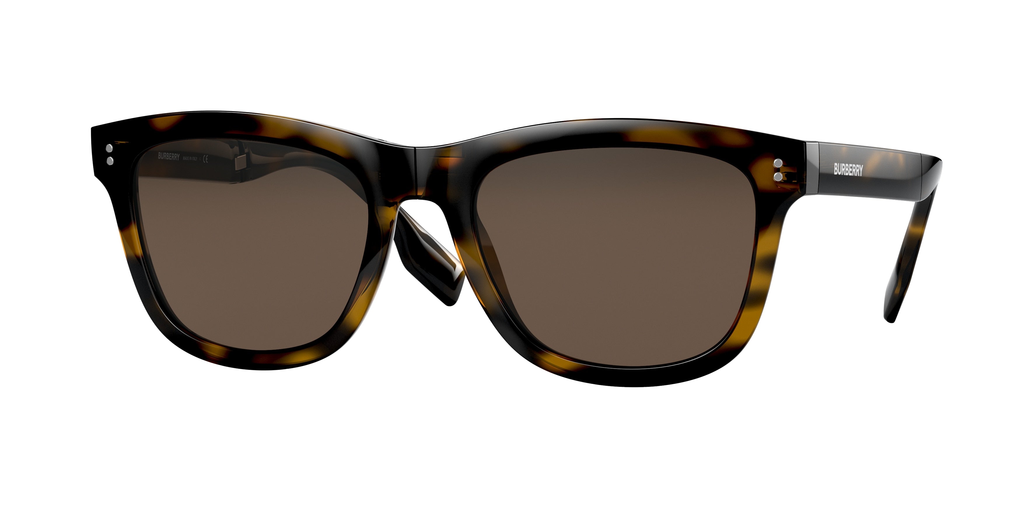 Burberry MILLER BE4341 Rectangle Sunglasses  30025W-Dark Havana 54-145-20 - Color Map Brown