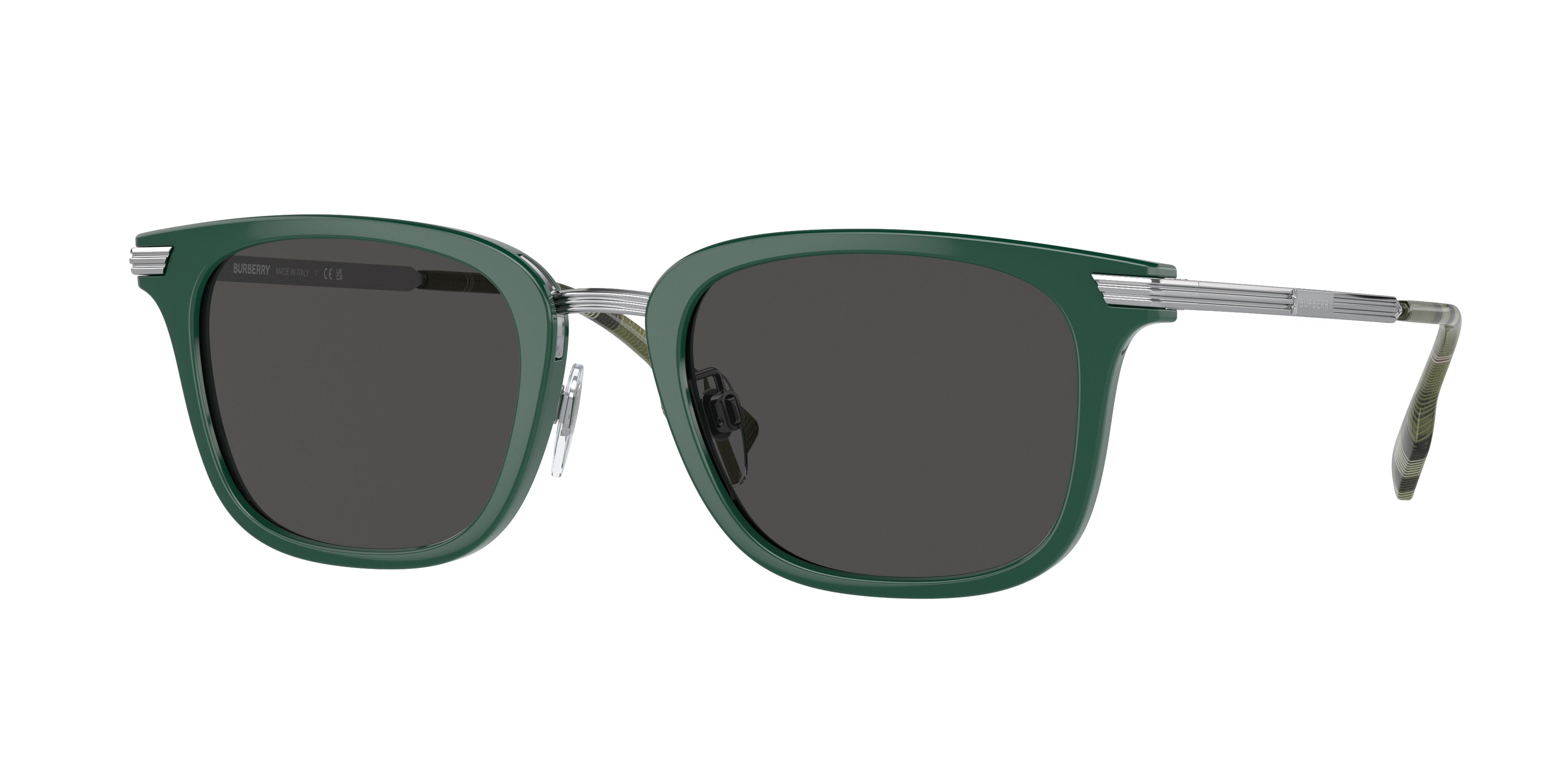 Burberry PETER BE4395 Square Sunglasses  405987-Green 51-145-21 - Color Map Green