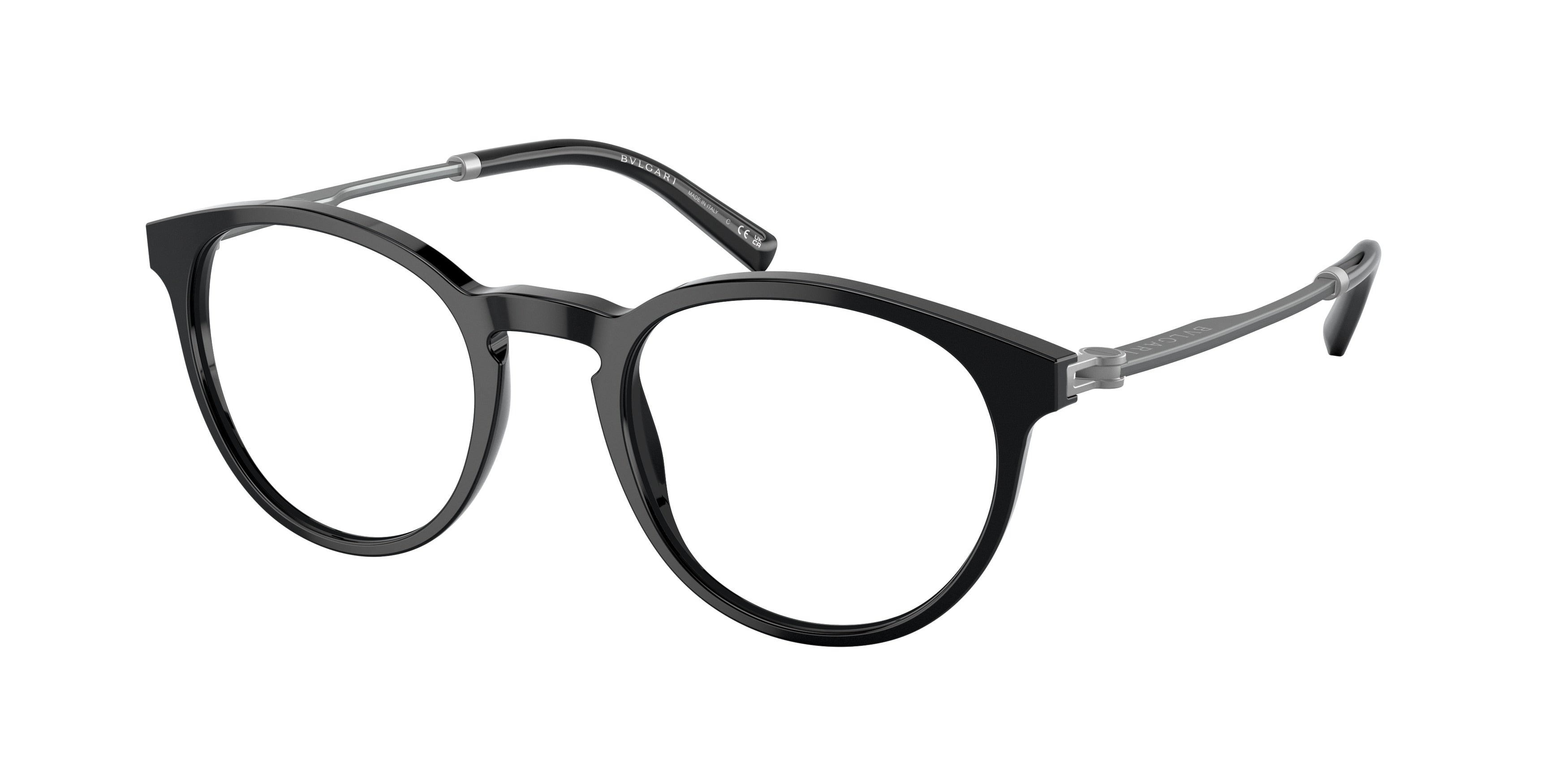 Bvlgari BV3052 Phantos Eyeglasses  501-Black 50-145-21 - Color Map Black