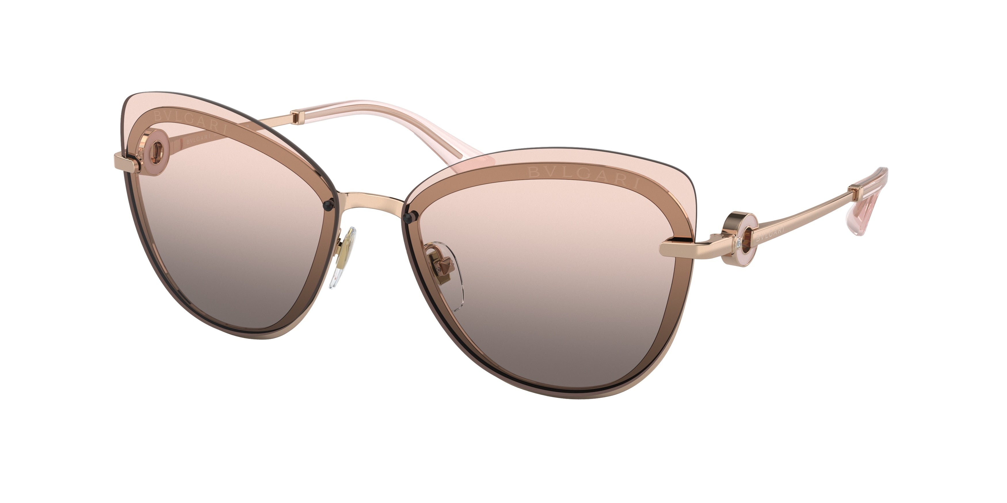 Bvlgari sunglasses rose on sale gold